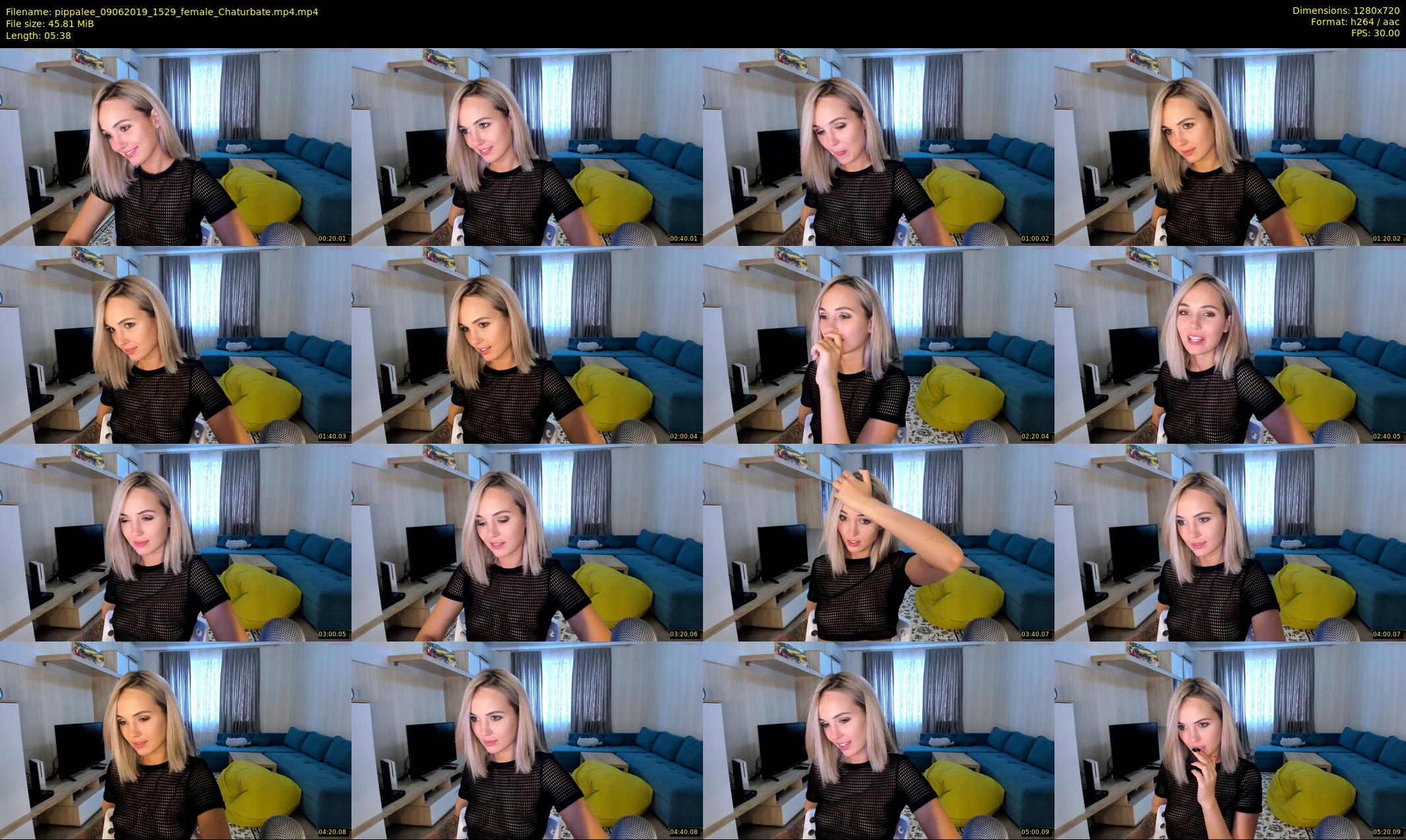 pippalee — 6 minute Chaturbate female cam show recording, 720p, Jun 9, 2019