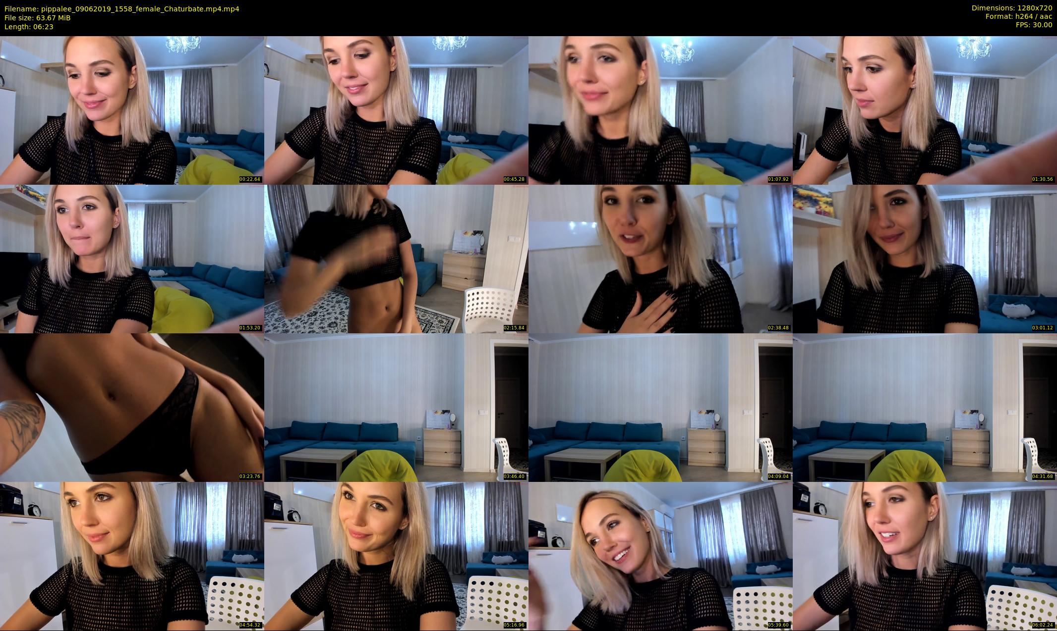 pippalee — 7 minute Chaturbate female cam show recording, 720p, Jun 9, 2019