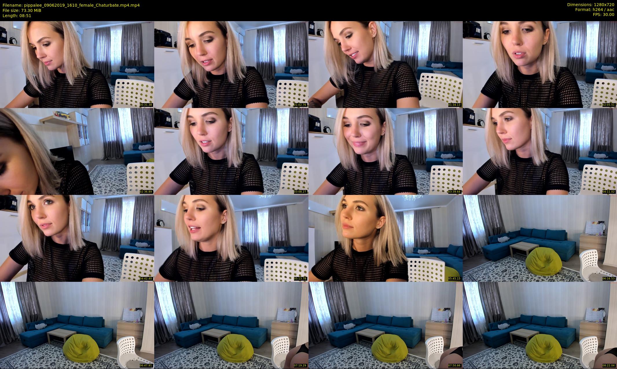 pippalee — 9 minute Chaturbate female cam show recording, 720p, Jun 9, 2019