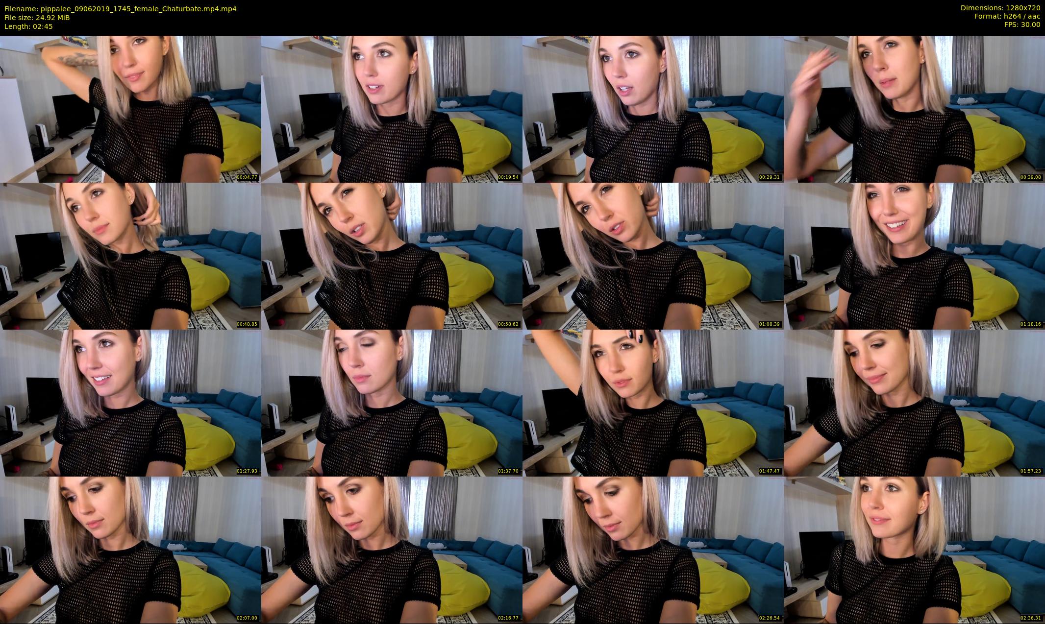 pippalee — 3 minute Chaturbate female cam show recording, 720p, Jun 9, 2019