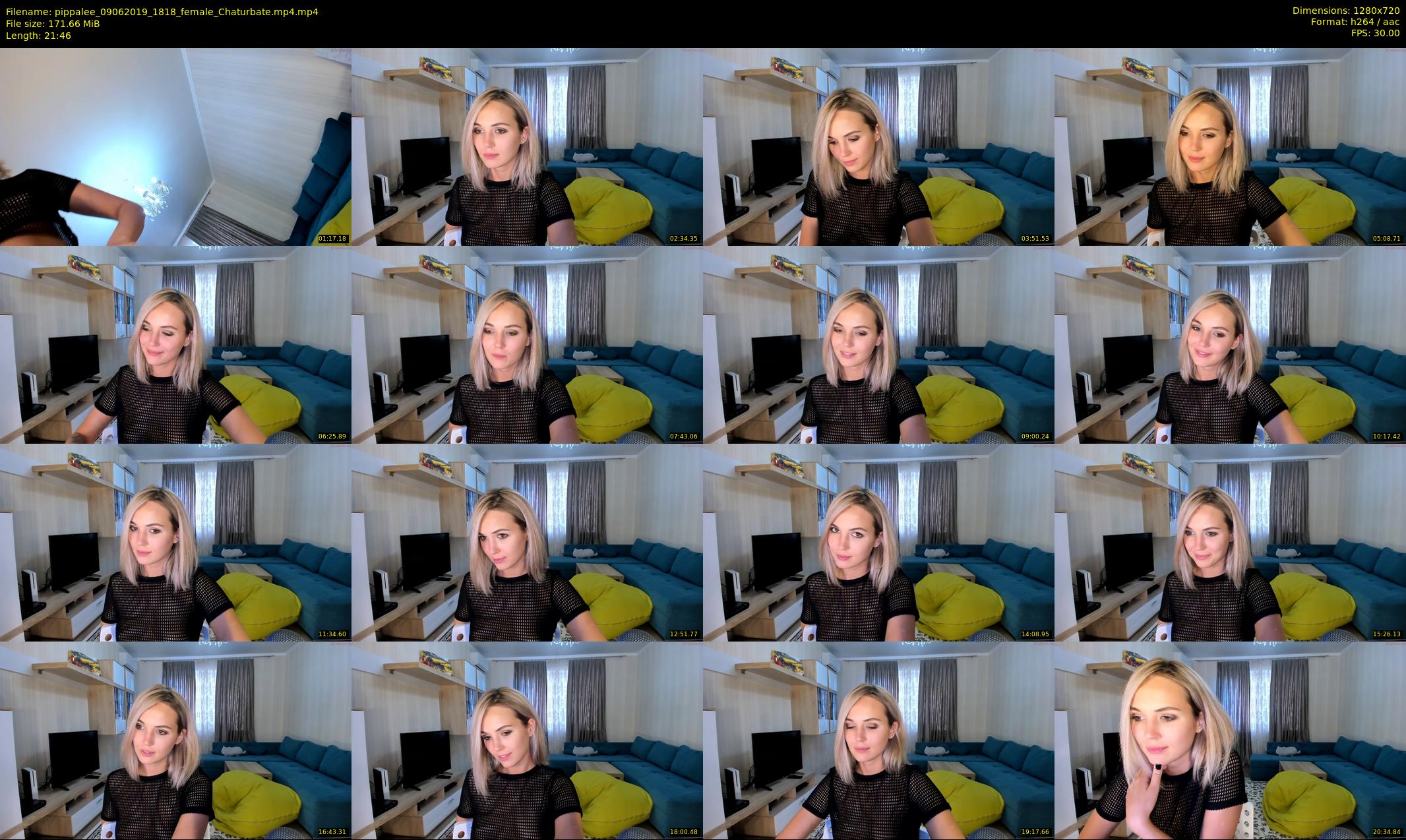 pippalee — 22 minute Chaturbate female cam show recording, 720p, Jun 9, 2019
