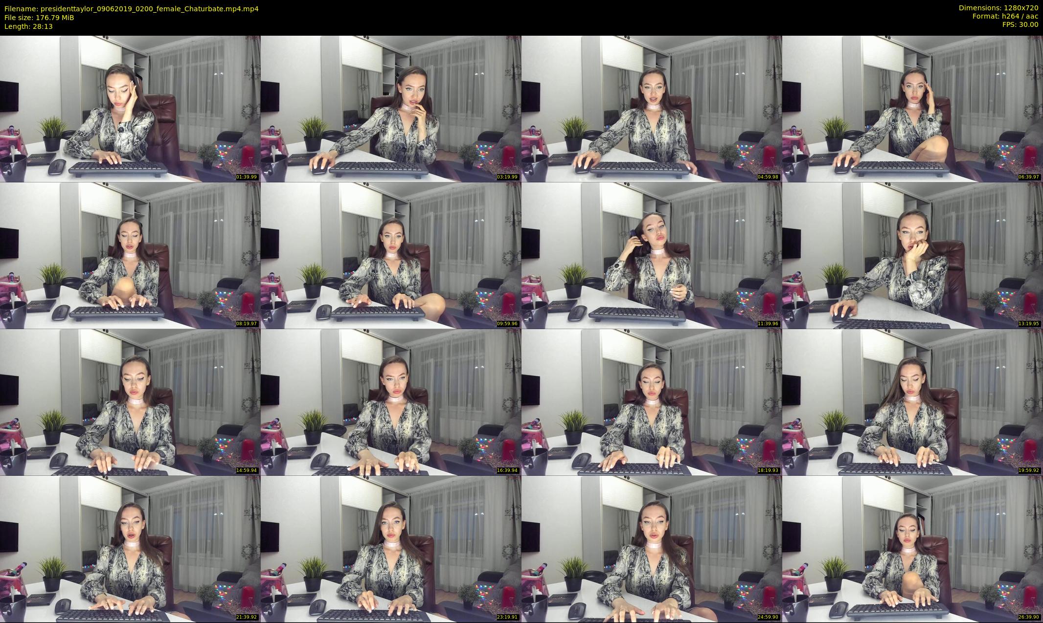 presidenttaylor — 29 minute Chaturbate female cam show recording, 720p, Jun 9, 2019