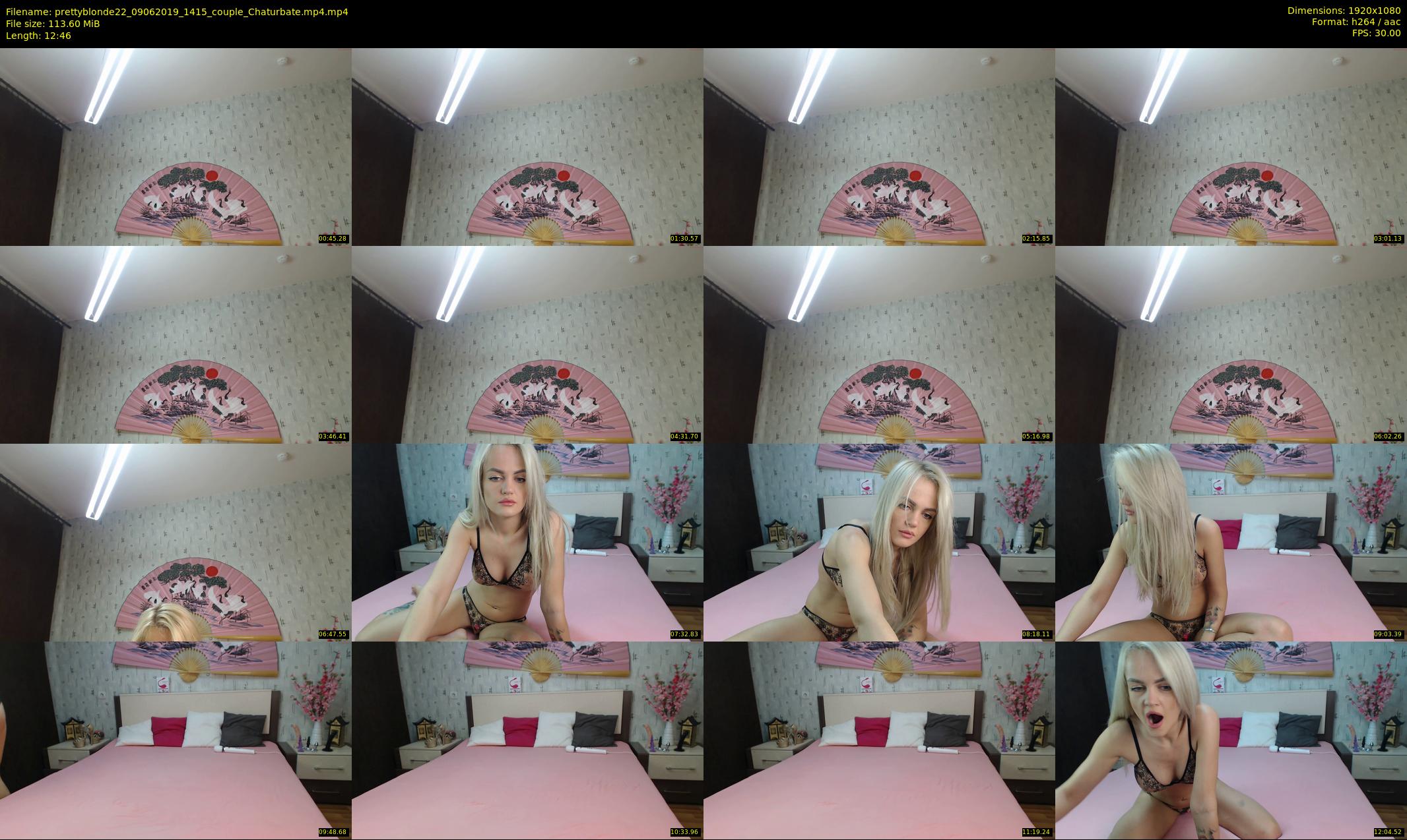 prettyblonde22 — 13 minute Chaturbate female cam show recording, 1080p, Jun 9, 2019