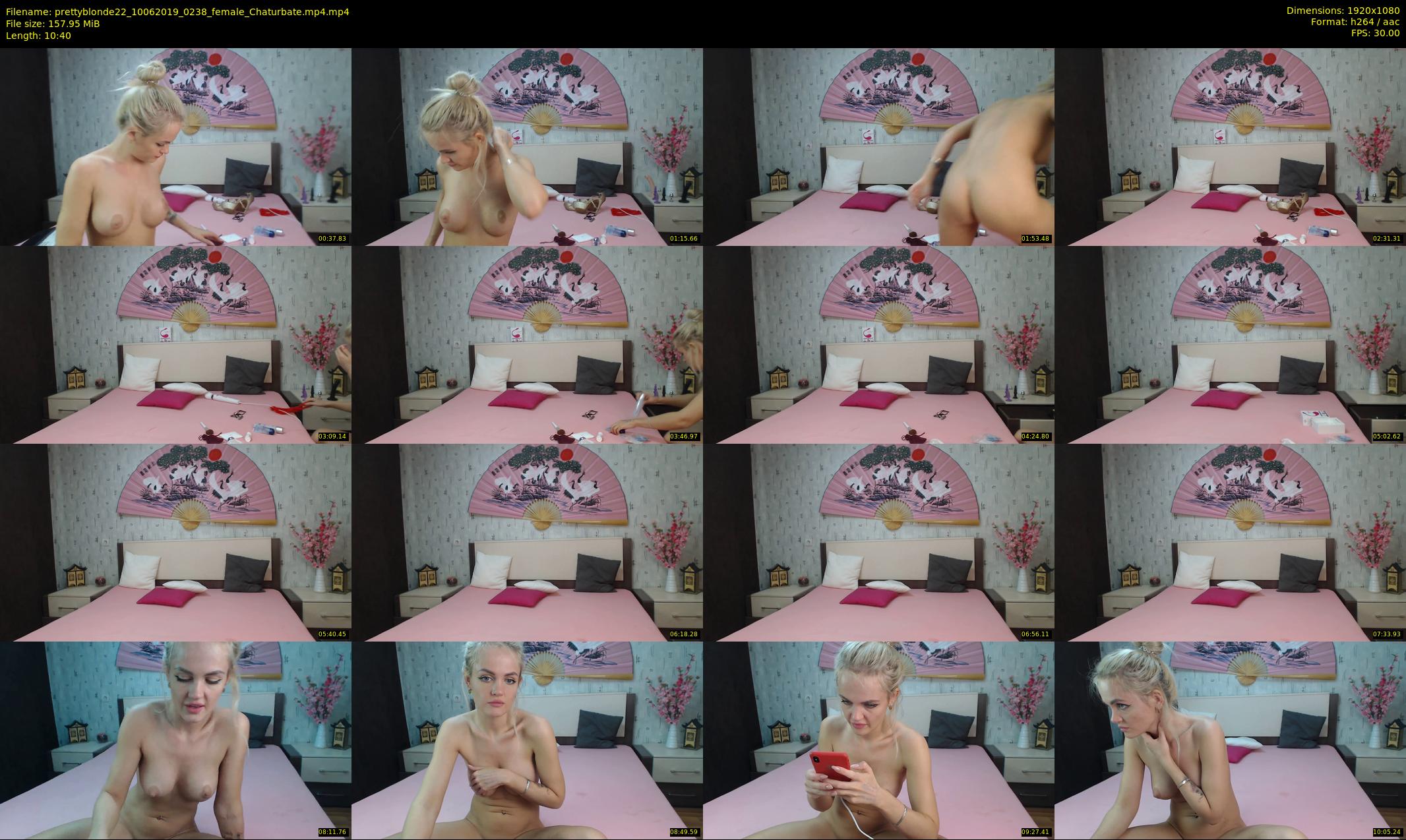 prettyblonde22 — 11 minute Chaturbate female cam show recording, 1080p, Jun 10, 2019