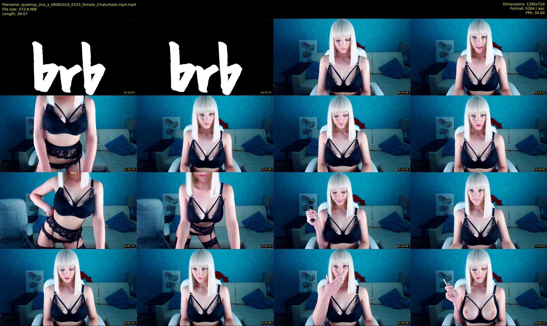 queensy_sins_x — 40 minute Chaturbate female cam show recording, 720p, Jun 9, 2019