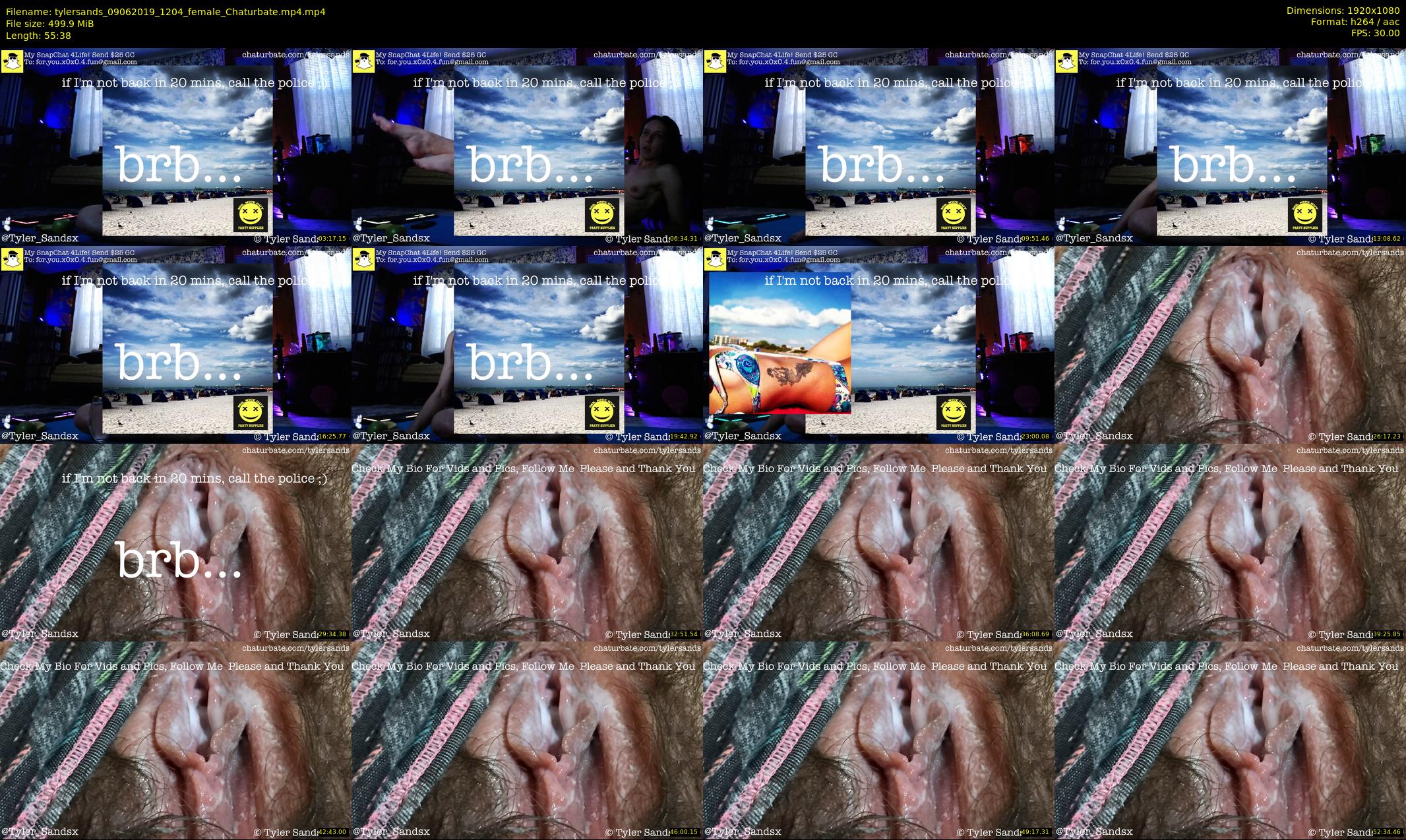 tylersands — 56 minute Chaturbate female cam show recording, 1080p, Jun 9, 2019