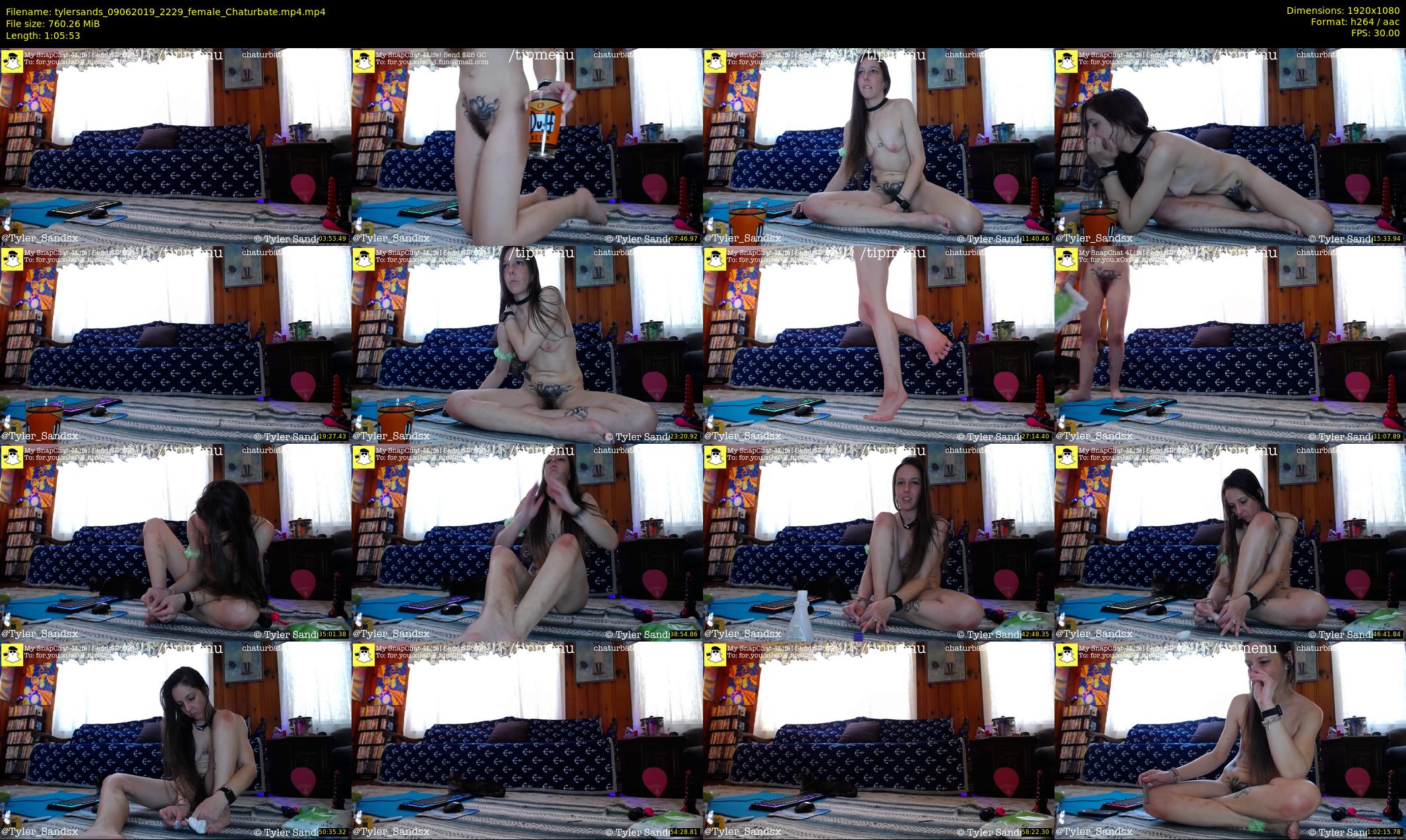 tylersands — 66 minute Chaturbate female cam show recording, 1080p, Jun 9, 2019