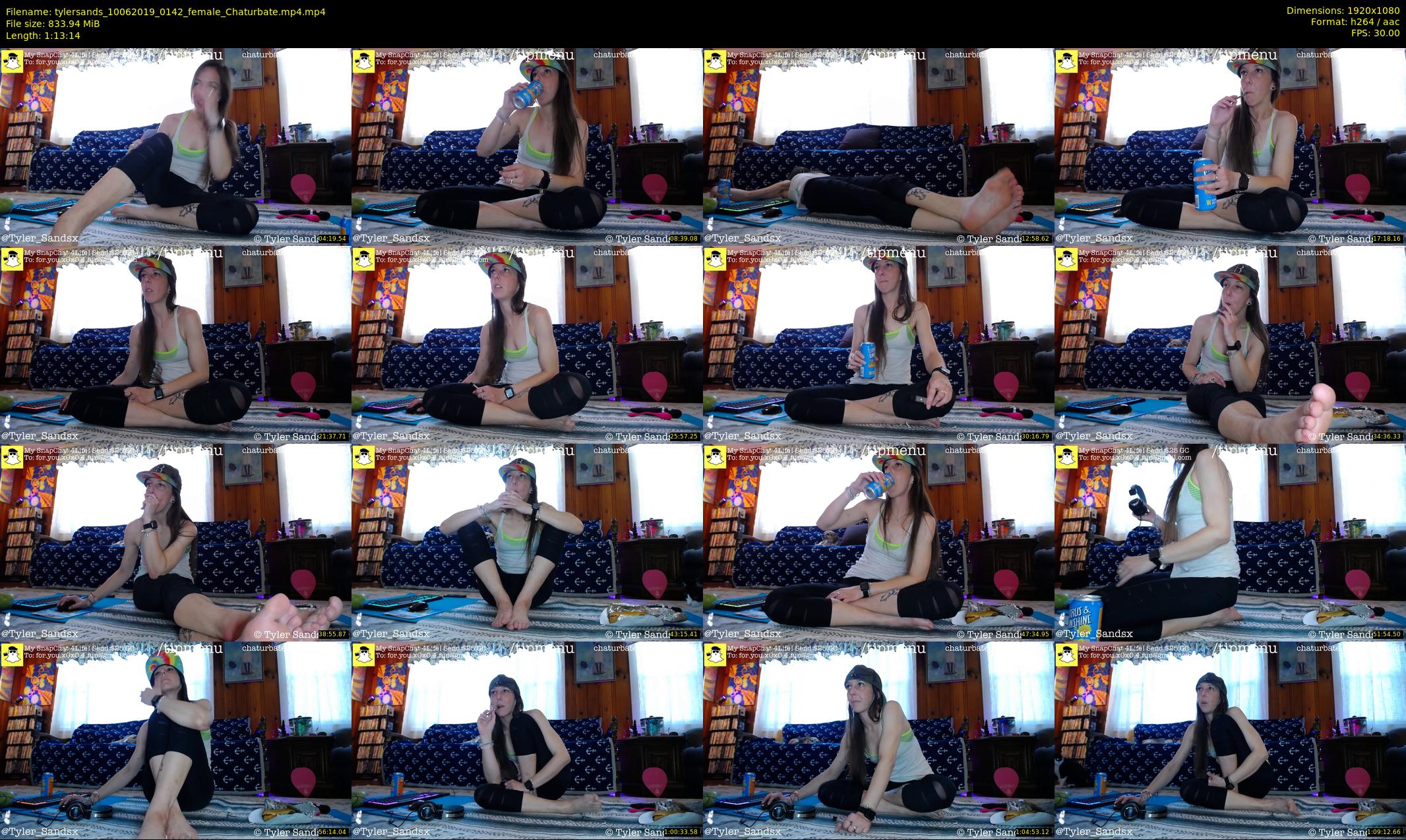 tylersands — 74 minute Chaturbate female cam show recording, 1080p, Jun 10, 2019
