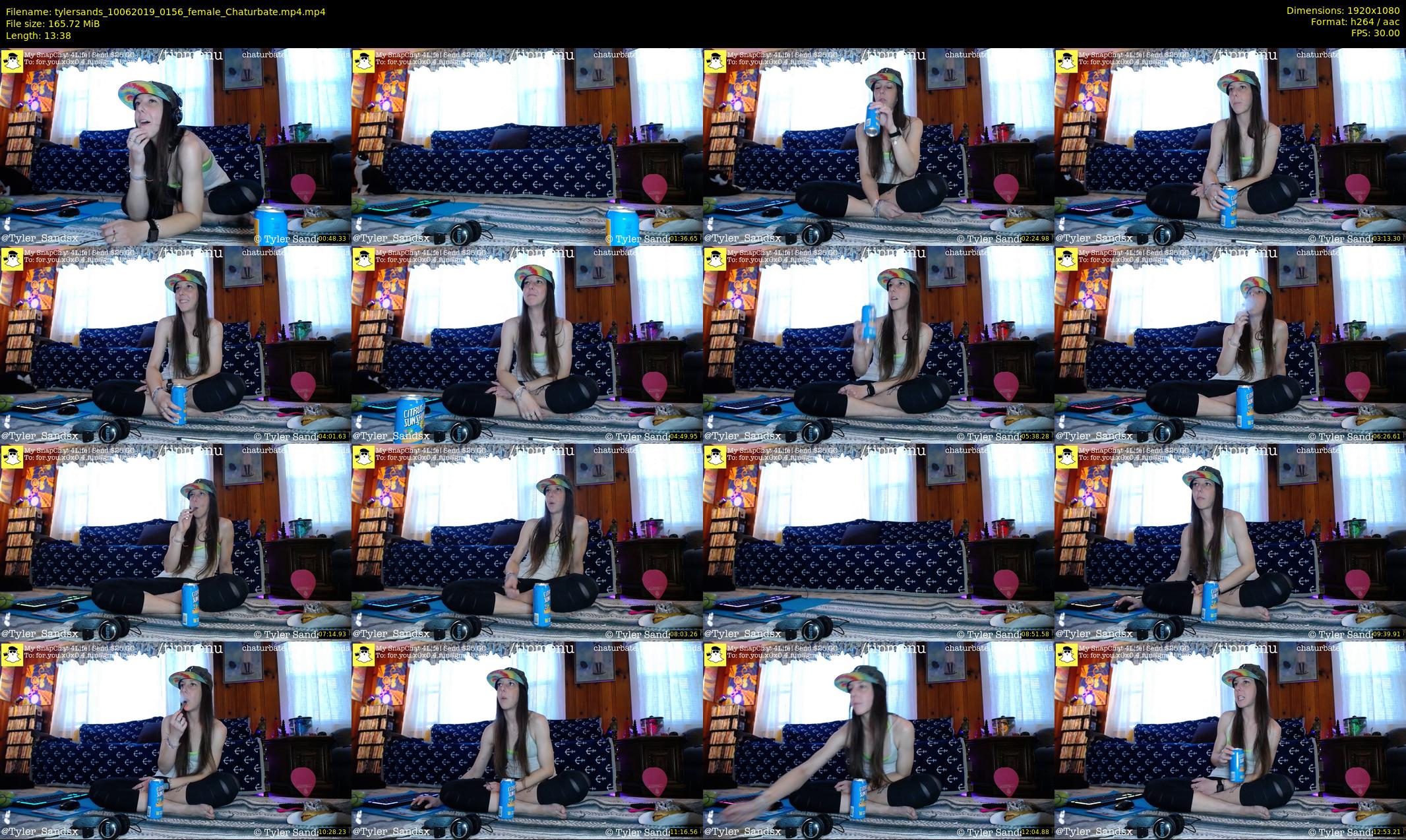 tylersands — 14 minute Chaturbate female cam show recording, 1080p, Jun 10, 2019