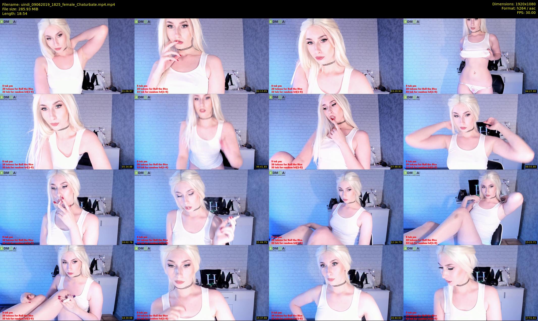 uindi — 19 minute Chaturbate female cam show recording, 1080p, Jun 9, 2019