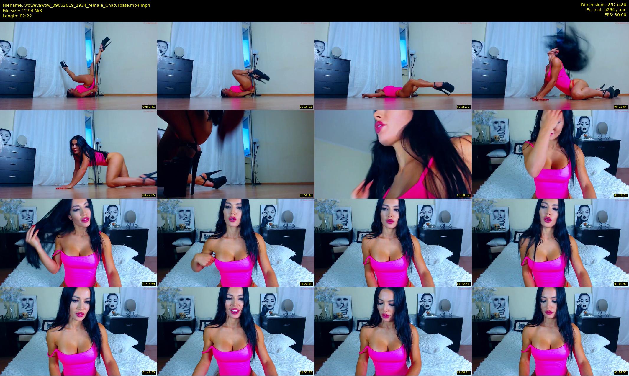 wowevawow — 3 minute Chaturbate female cam show recording, 480p, Jun 9, 2019