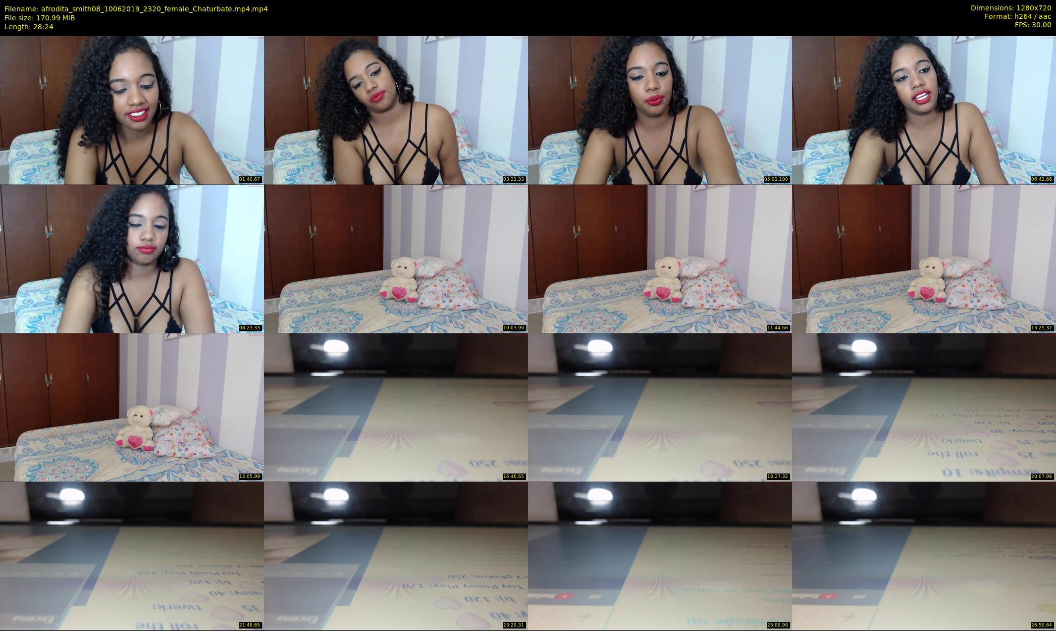 afrodita_smith08 — 29 minute Chaturbate female cam show recording, 720p, Jun 10, 2019