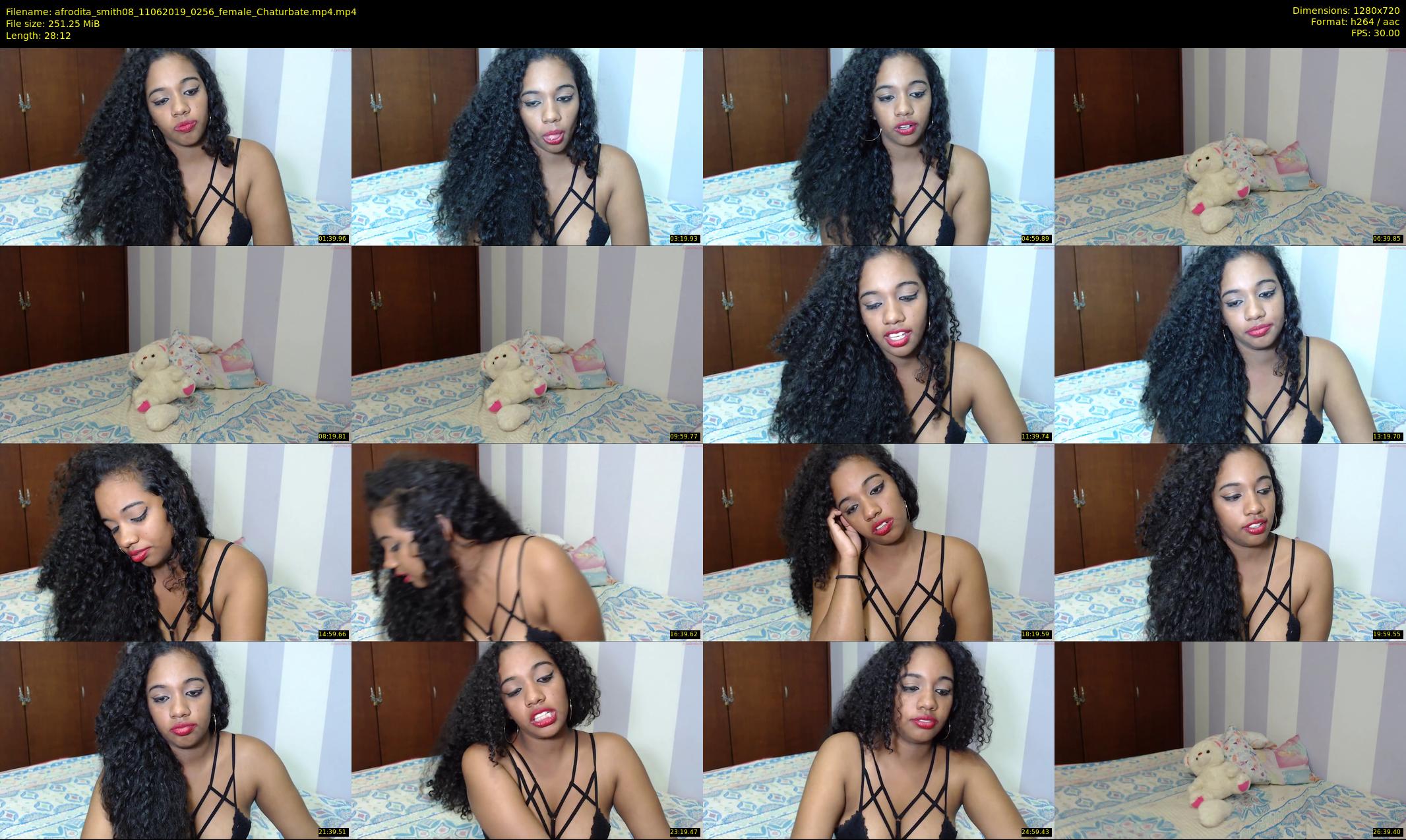 afrodita_smith08 — 29 minute Chaturbate female cam show recording, 720p, Jun 11, 2019