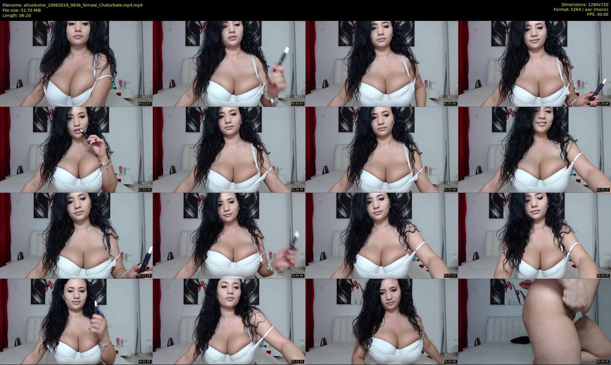 alicelevine — 7 minute Chaturbate female cam show recording, 720p, Jun 10, 2019