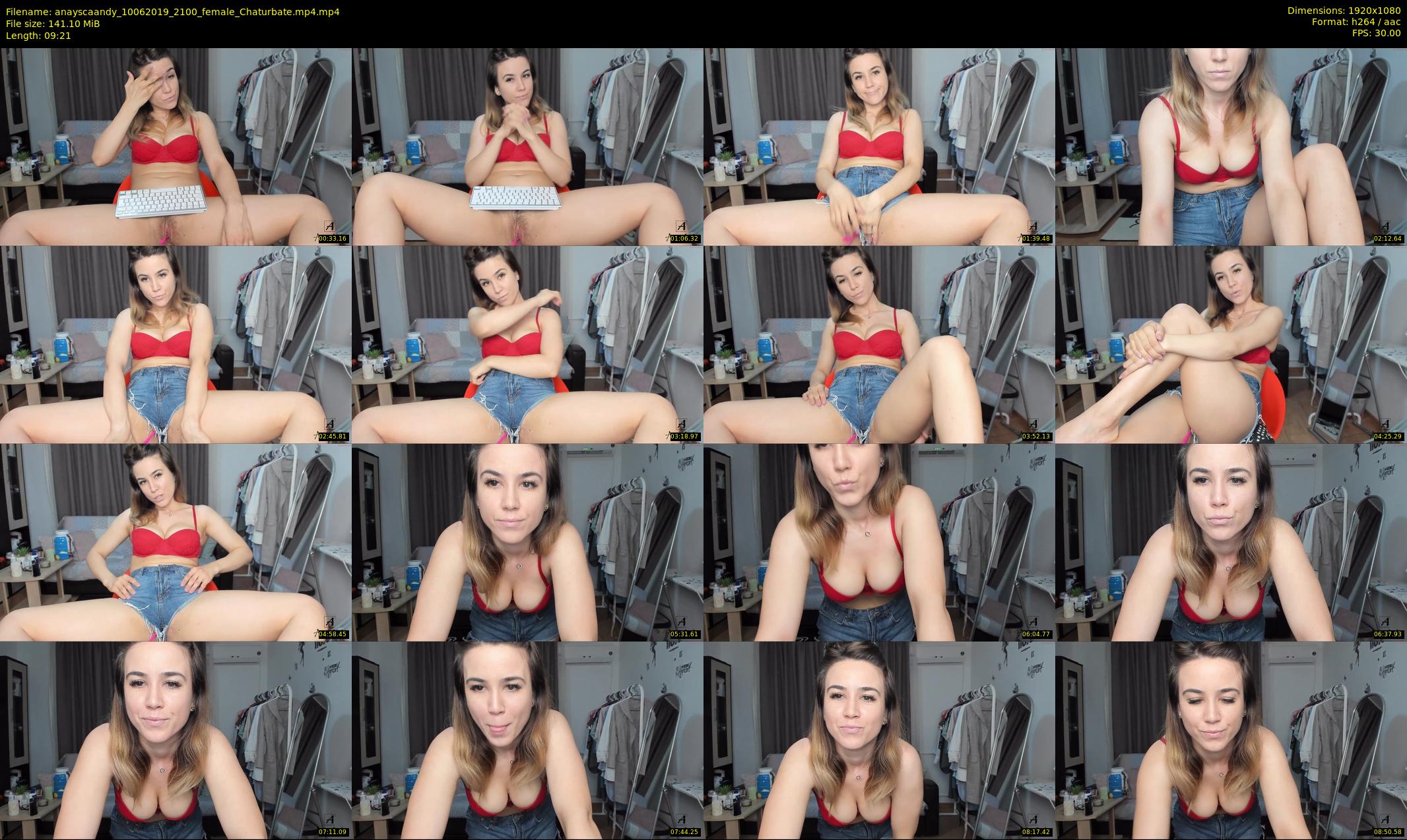 anayscaandy — 10 minute Chaturbate female cam show recording, 1080p, Jun 10, 2019