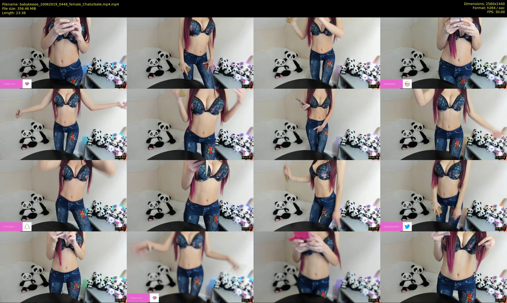babykeeee — 24 minute Chaturbate female cam show recording, 1080p, Jun 10, 2019