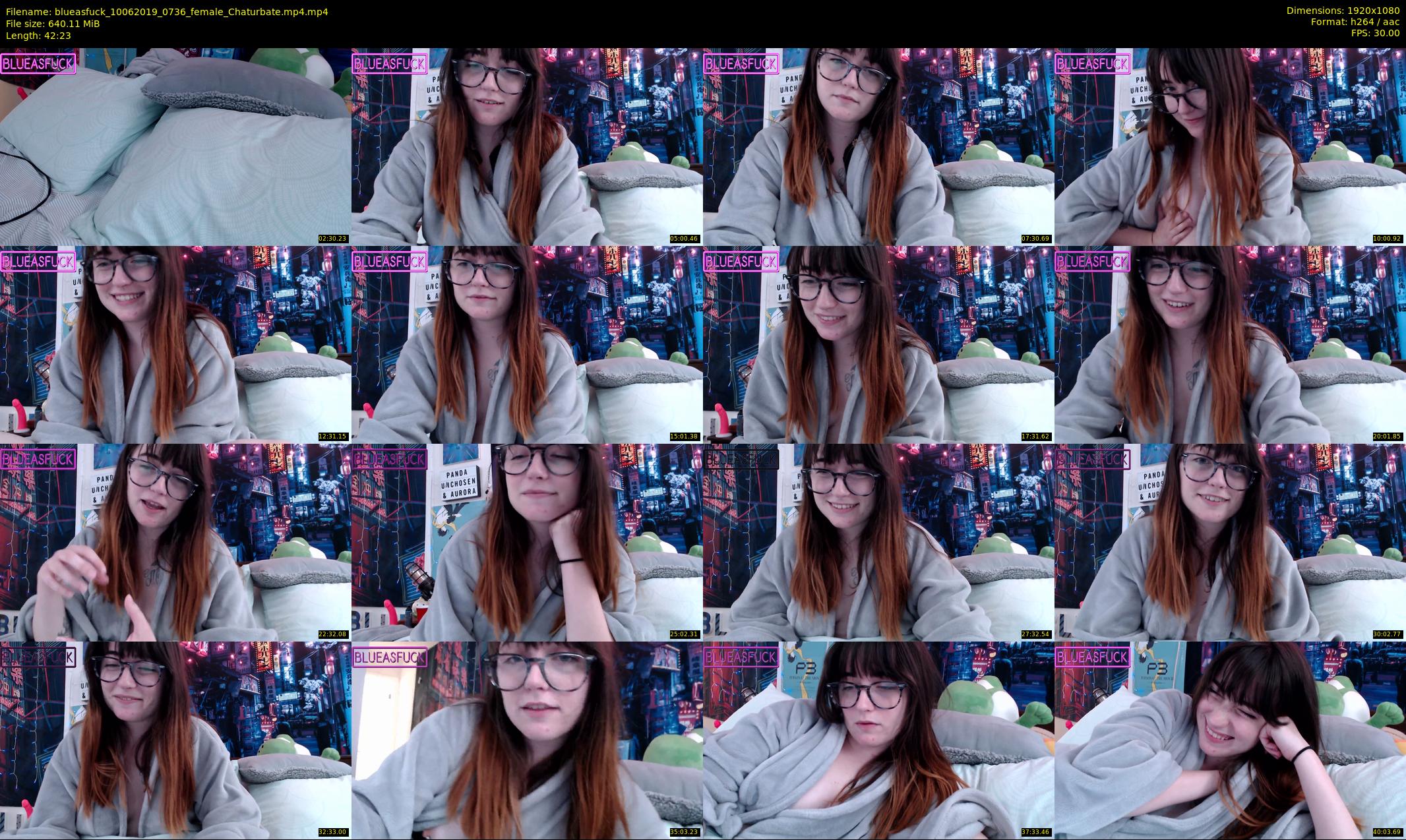 blueasfuck — 43 minute Chaturbate female cam show recording, 1080p, Jun 10, 2019