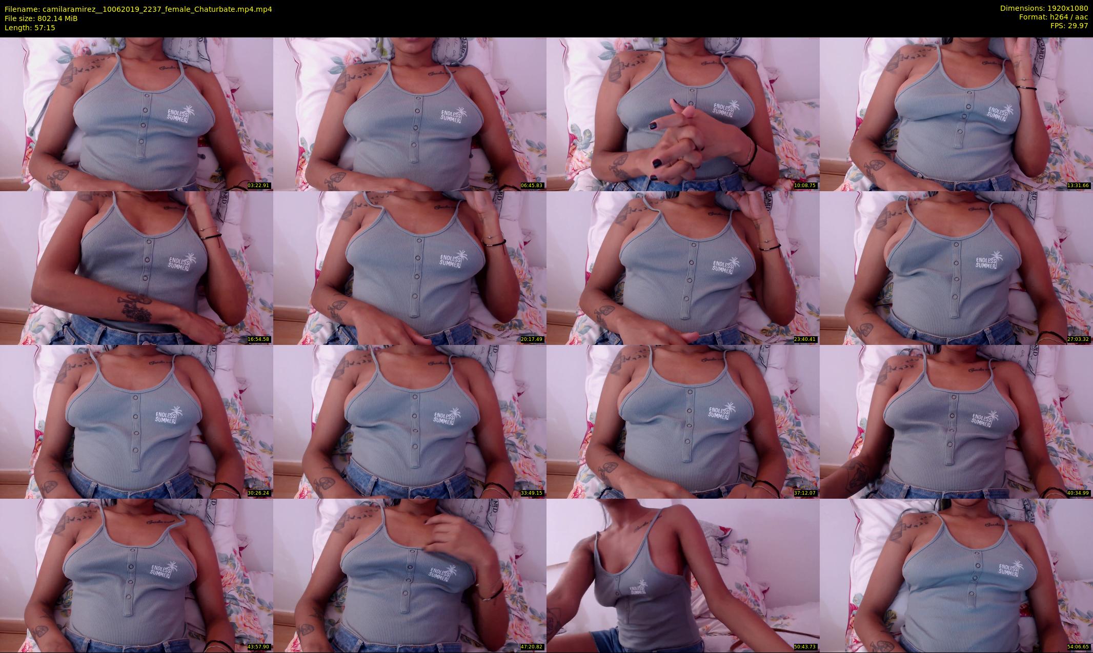 camilaramirez_ — 58 minute Chaturbate female cam show recording, 1080p, Jun 10, 2019