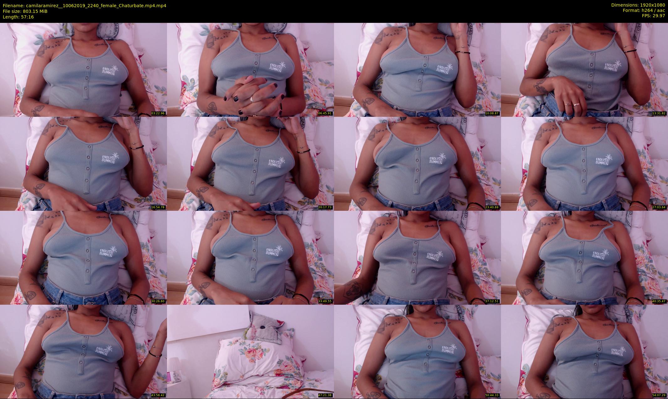 camilaramirez_ — 58 minute Chaturbate female cam show recording, 1080p, Jun 10, 2019