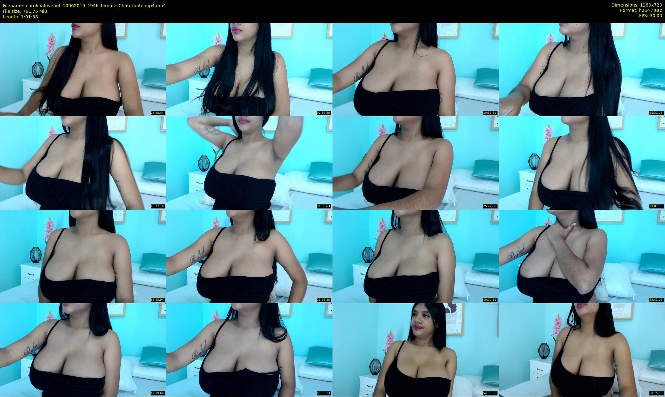 carolinalovehot — 62 minute Chaturbate female cam show recording, 720p, Jun 10, 2019
