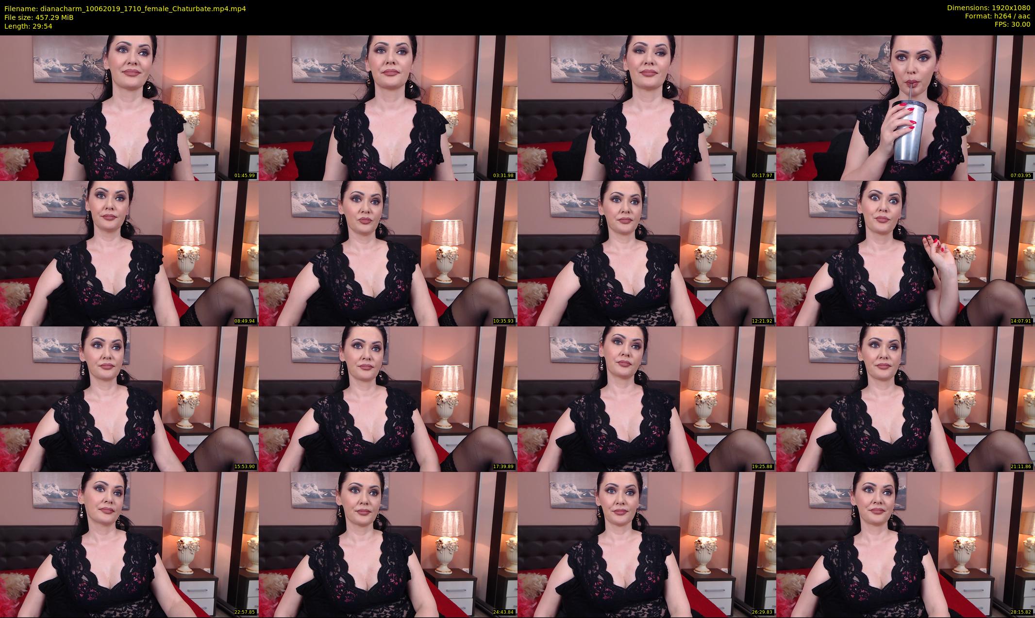 dianacharm — 30 minute Chaturbate female cam show recording, 1080p, Jun 10, 2019