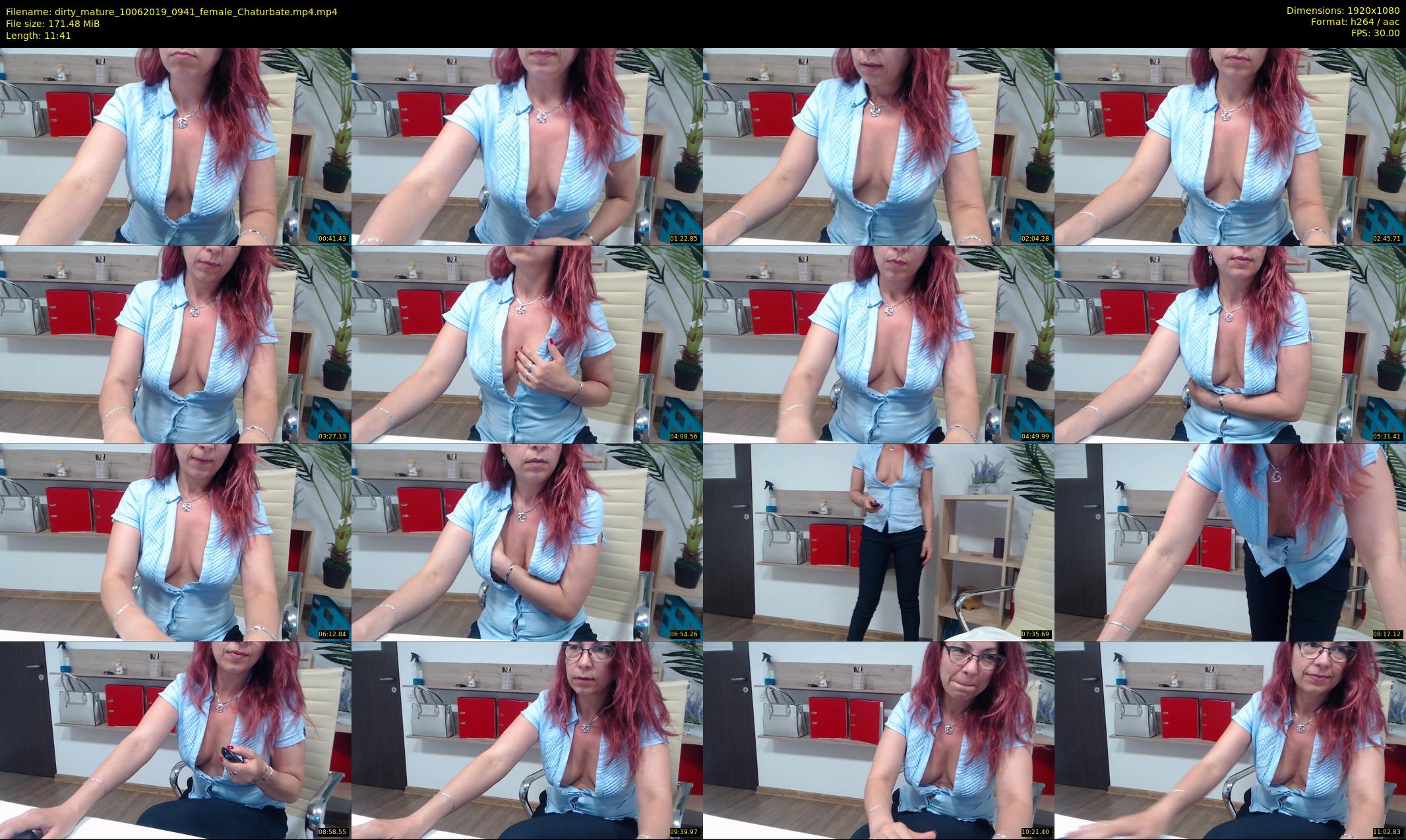 dirty_mature — 12 minute Chaturbate female cam show recording, 1080p, Jun 10, 2019