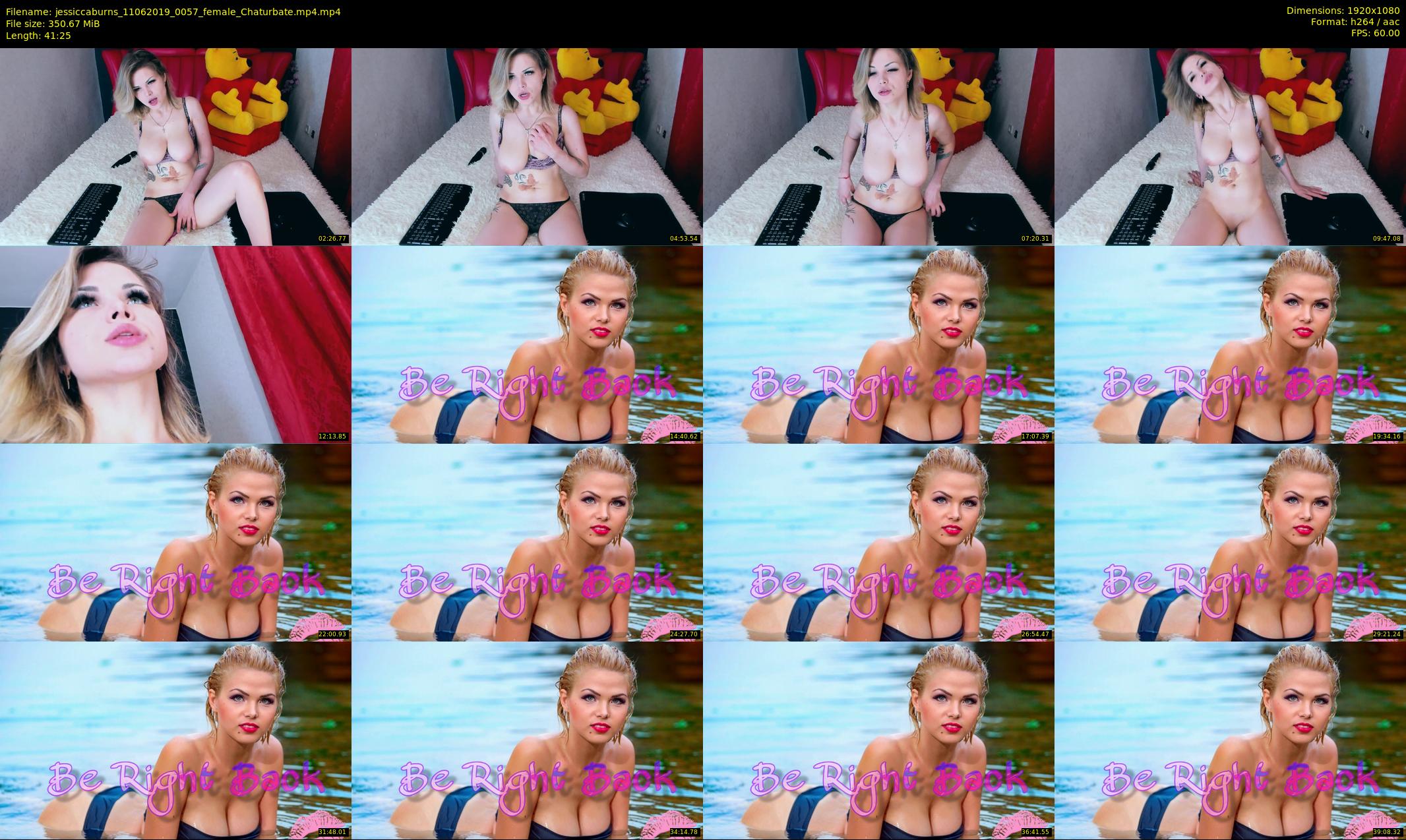jessiccaburns — 42 minute Chaturbate female cam show recording, 1080p, Jun 11, 2019