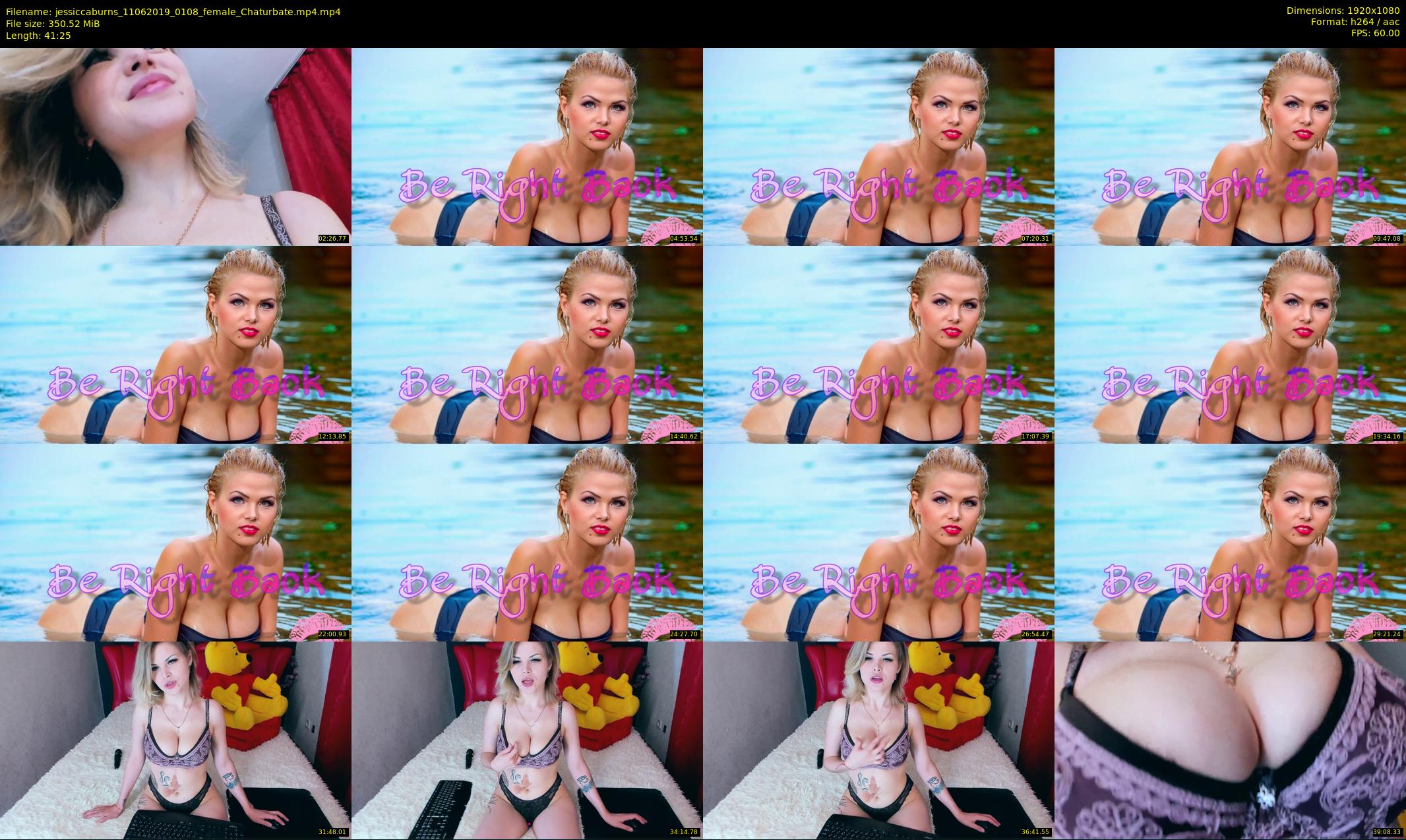jessiccaburns — 42 minute Chaturbate female cam show recording, 1080p, Jun 11, 2019