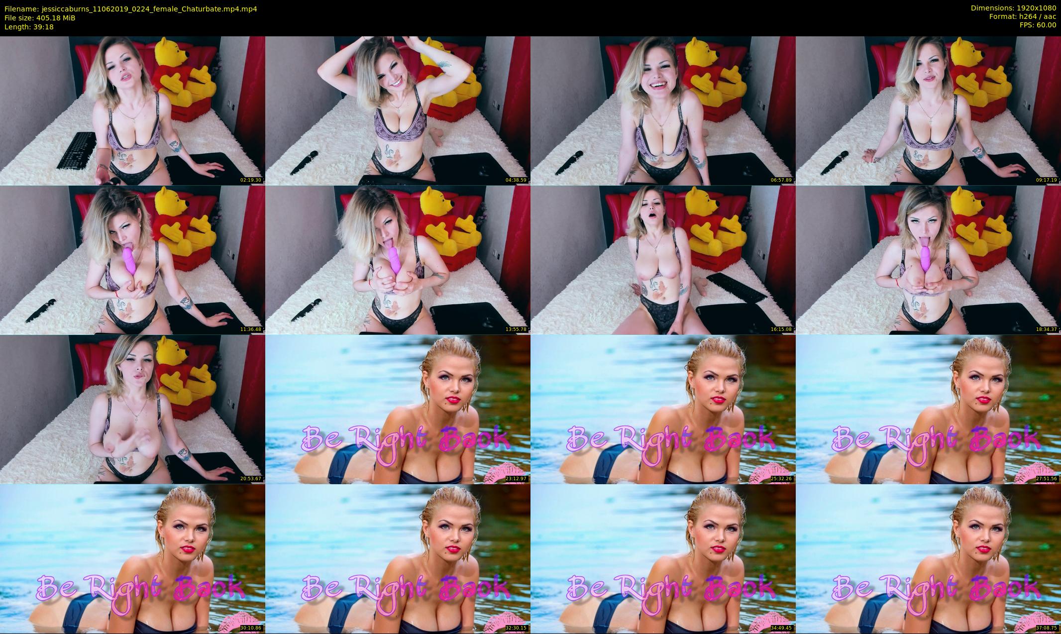 jessiccaburns — 40 minute Chaturbate female cam show recording, 1080p, Jun 11, 2019