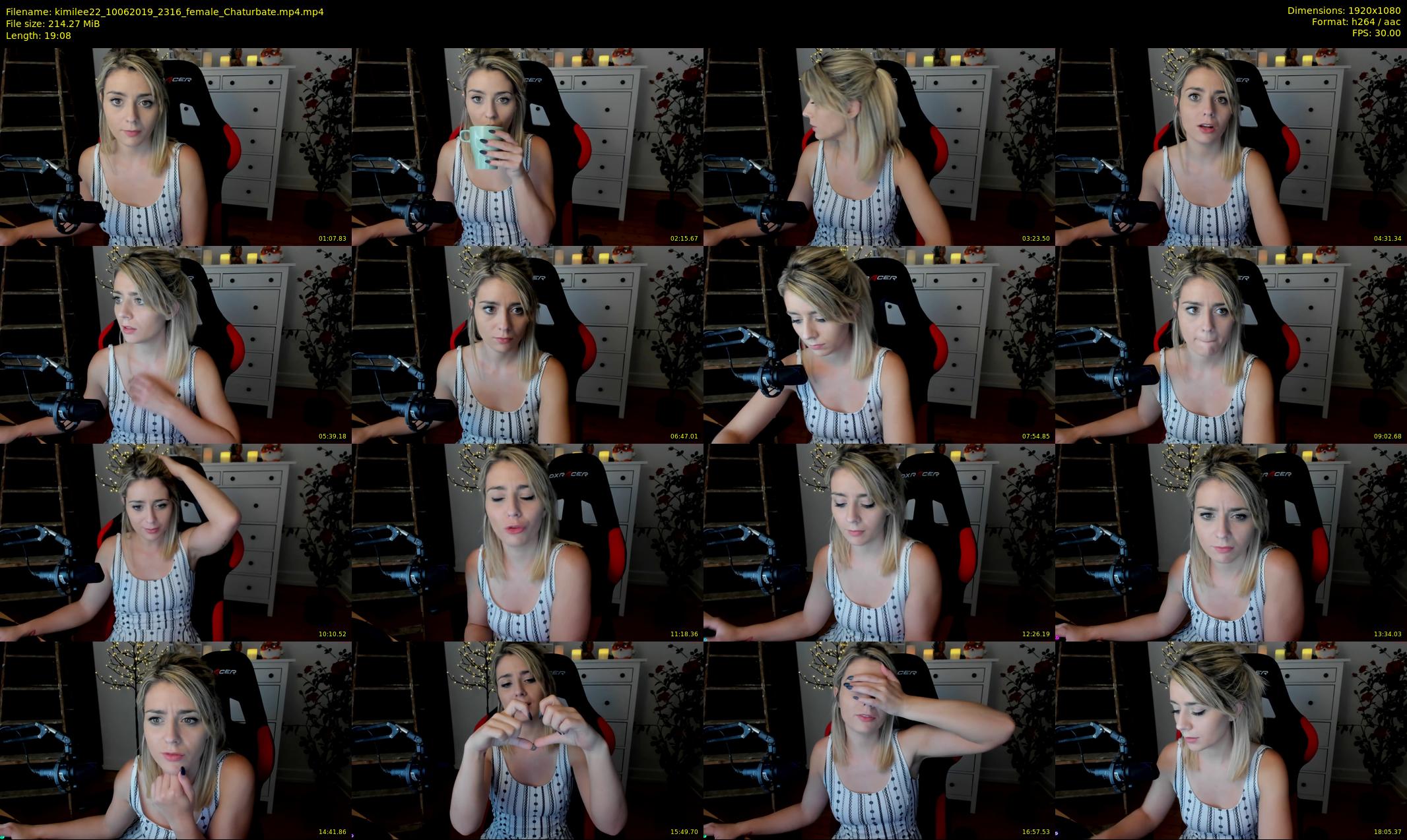 kimilee22 — 20 minute Chaturbate female cam show recording, 1080p, Jun 10, 2019