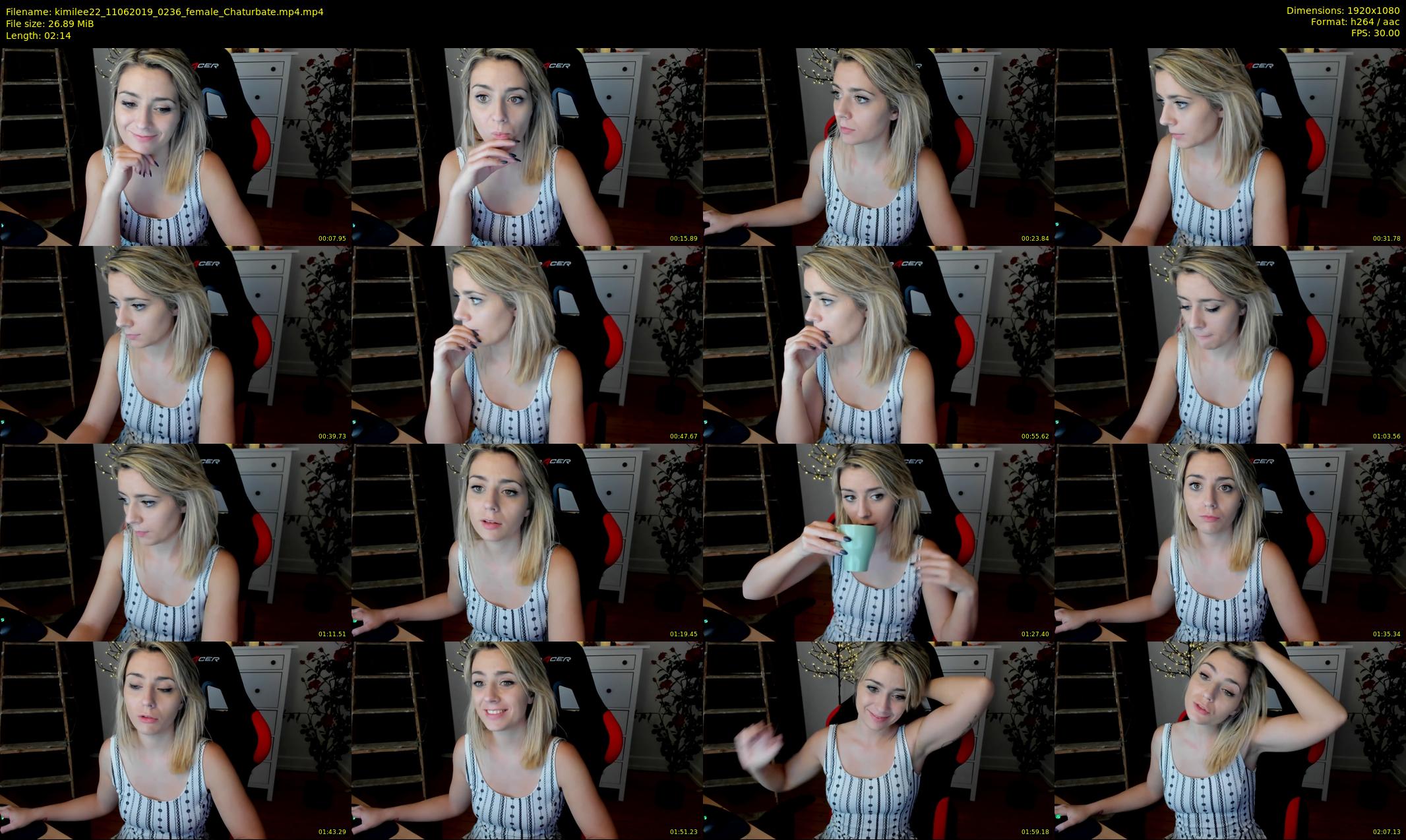 kimilee22 — 3 minute Chaturbate female cam show recording, 1080p, Jun 11, 2019