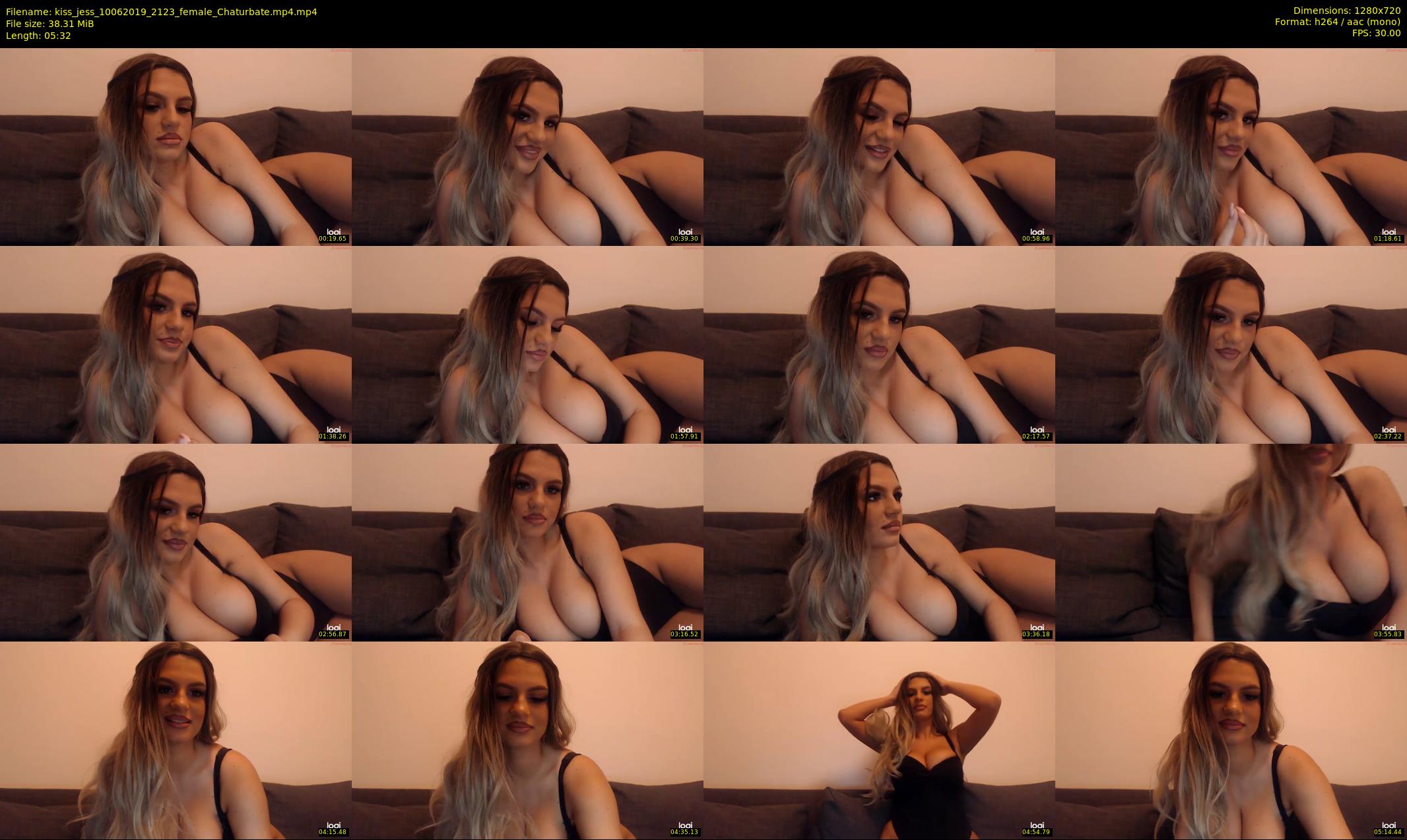 kiss_jess — 6 minute Chaturbate female cam show recording, 720p, Jun 10, 2019