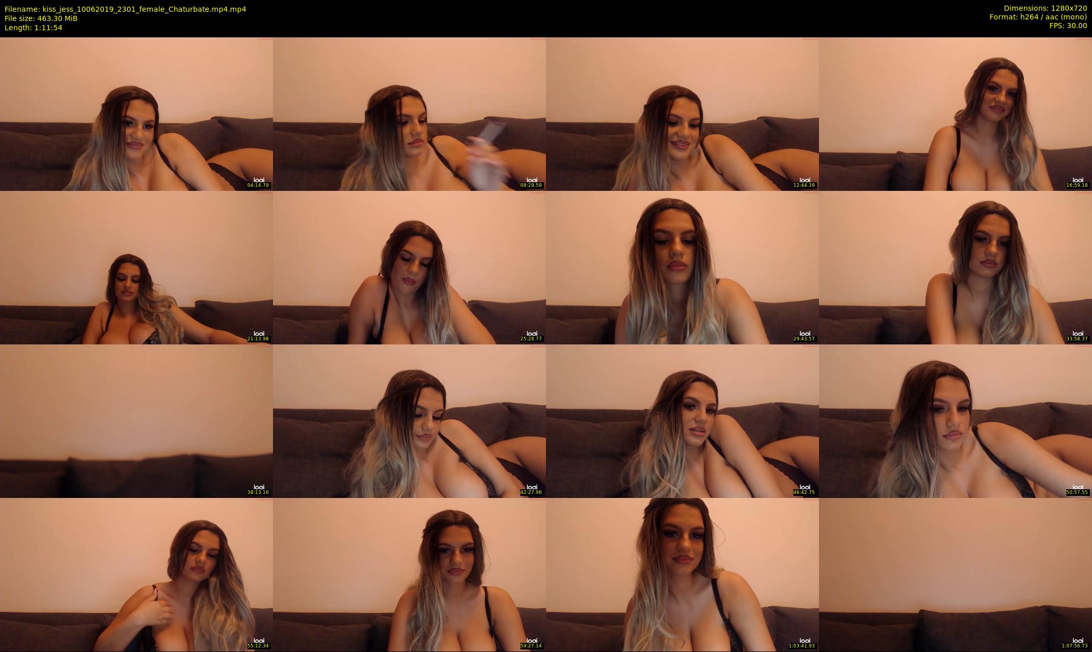 kiss_jess — 72 minute Chaturbate female cam show recording, 720p, Jun 10, 2019