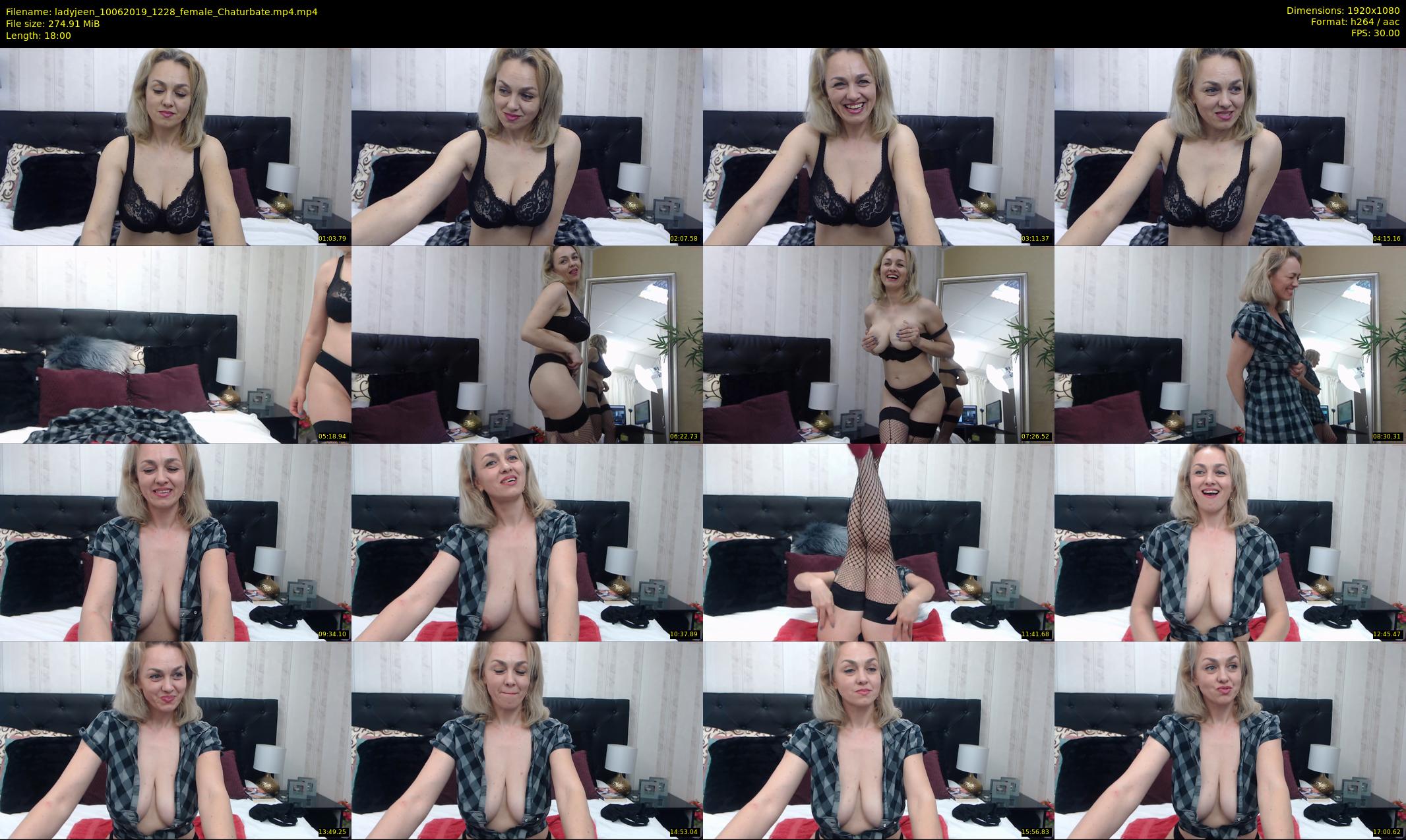 ladyjeen — 18 minute Chaturbate female cam show recording, 1080p, Jun 10, 2019