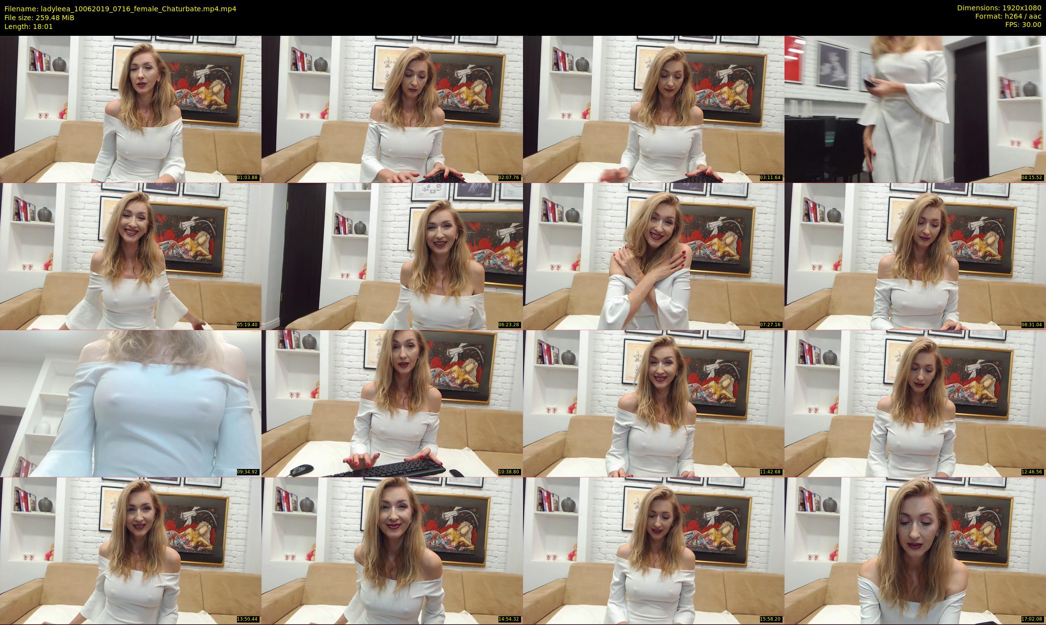 ladyleea — 19 minute Chaturbate female cam show recording, 1080p, Jun 10, 2019