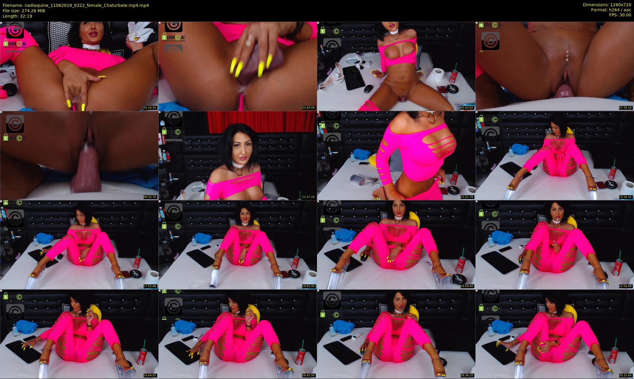 nadiaquine — 33 minute Chaturbate female cam show recording, 720p, Jun 11, 2019