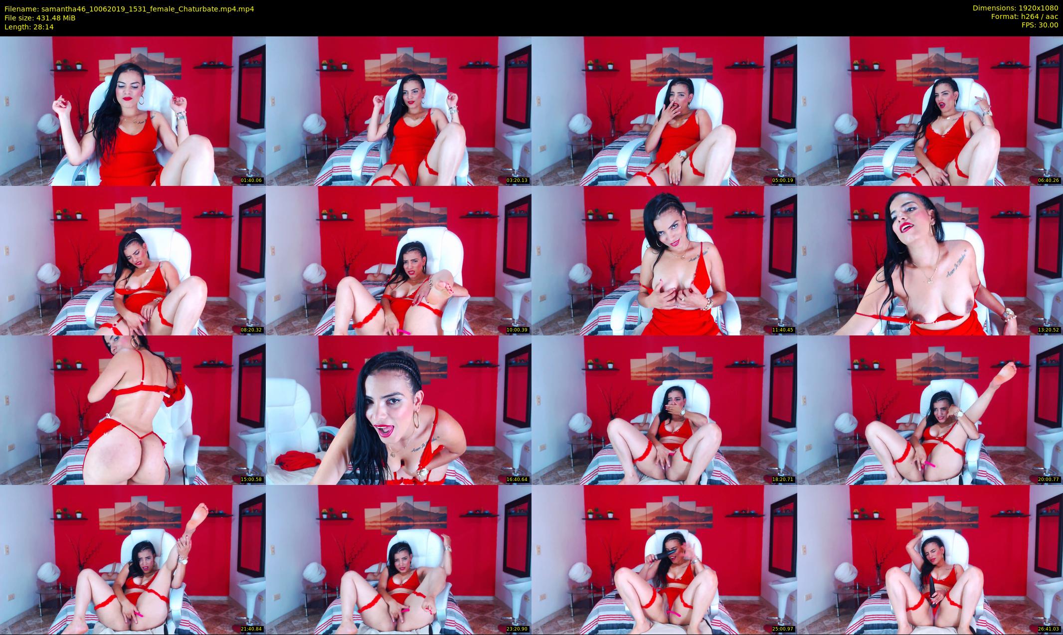 samantha46 — 29 minute Chaturbate female cam show recording, 1080p, Jun 10, 2019