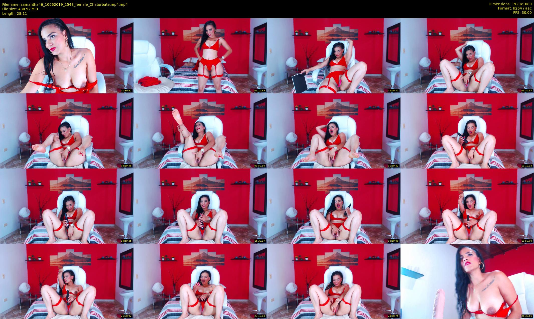 samantha46 — 29 minute Chaturbate female cam show recording, 1080p, Jun 10, 2019