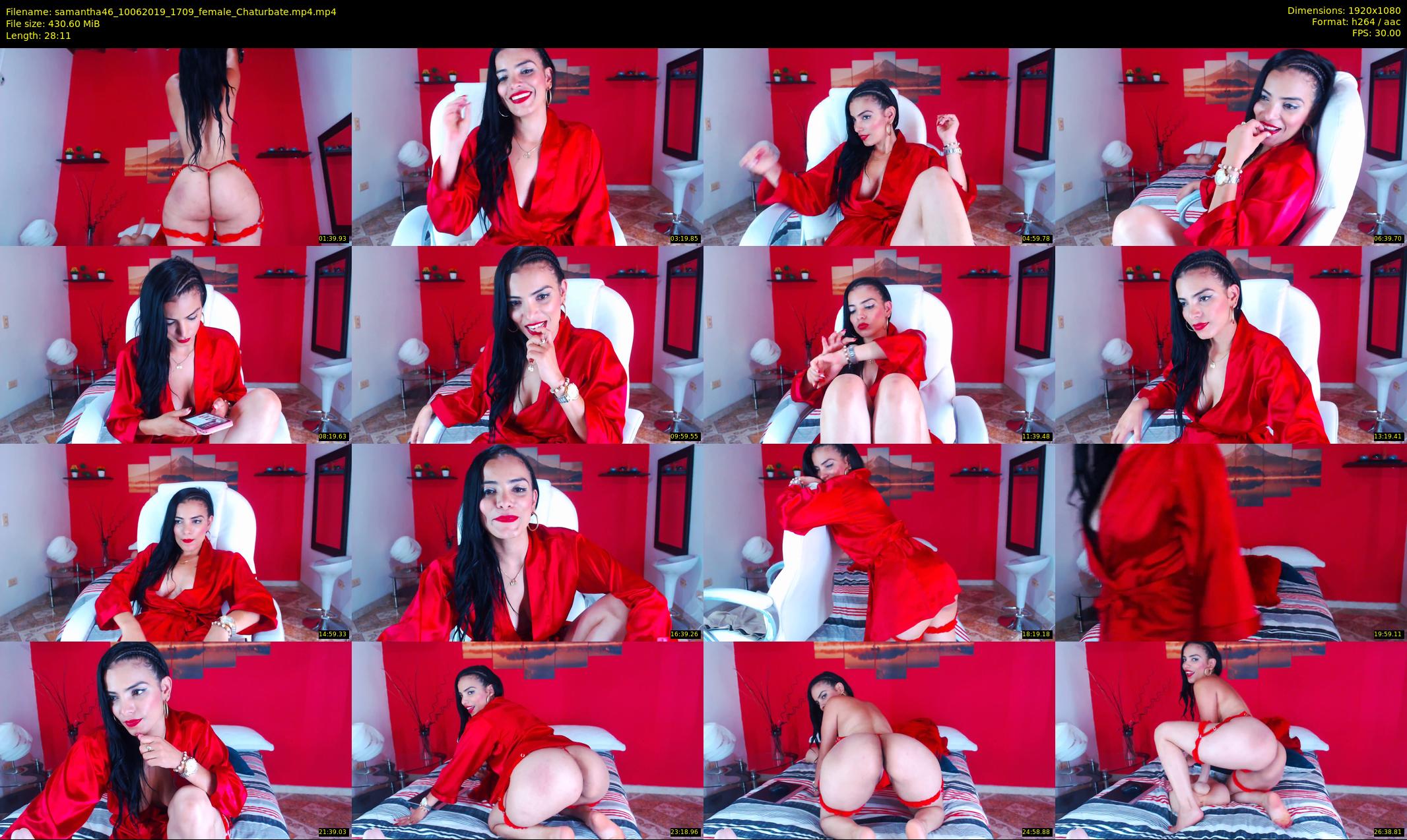 samantha46 — 29 minute Chaturbate female cam show recording, 1080p, Jun 10, 2019