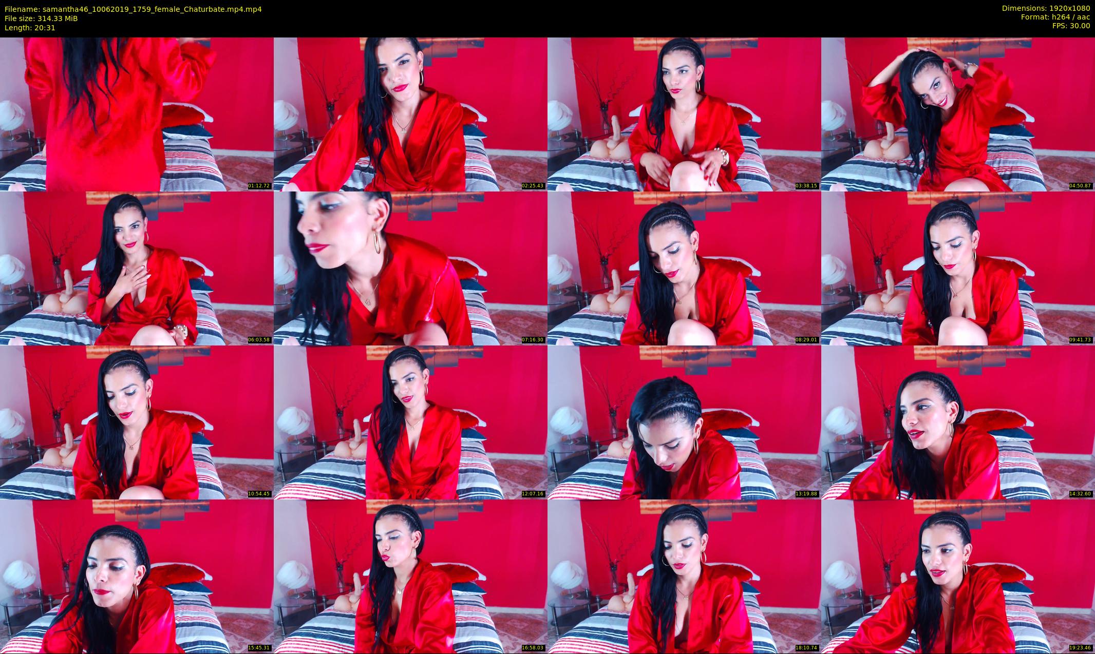 samantha46 — 21 minute Chaturbate female cam show recording, 1080p, Jun 10, 2019