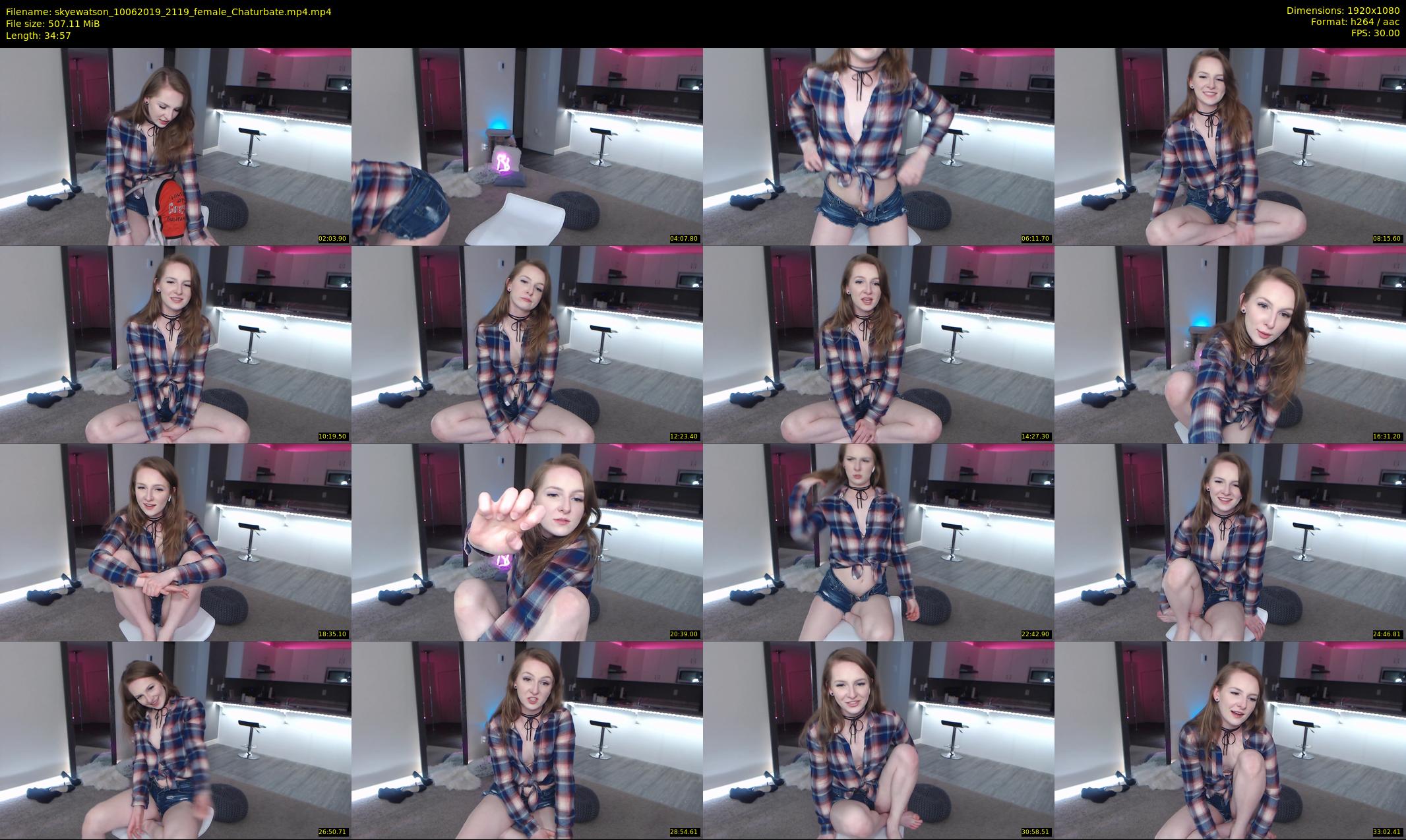 skyewatson — 35 minute Chaturbate female cam show recording, 1080p, Jun 10, 2019
