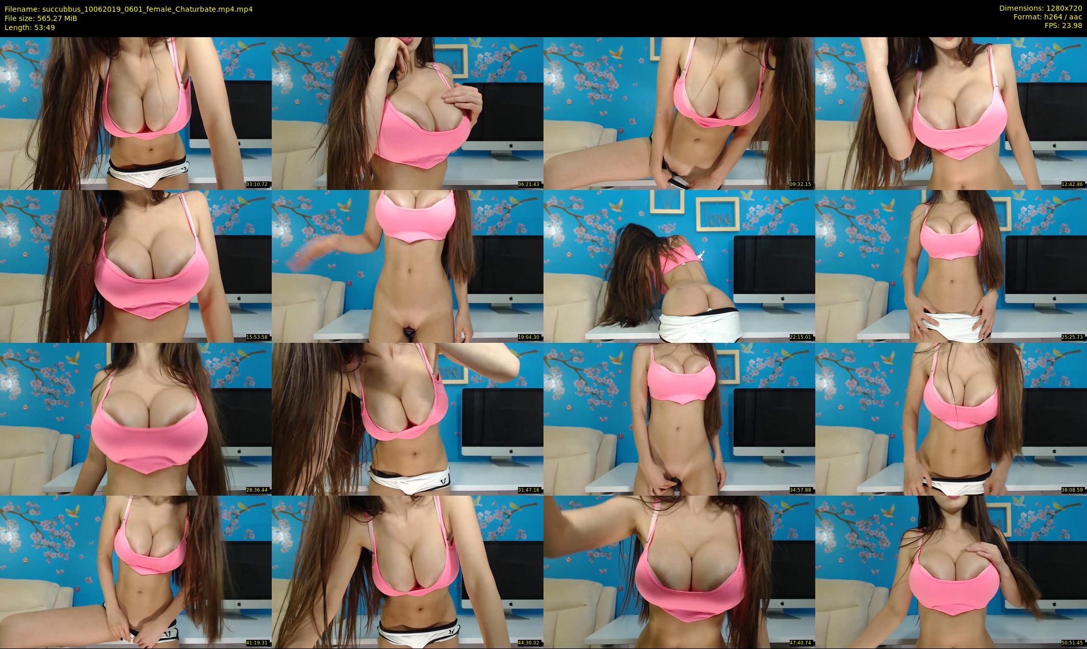 succubbus — 54 minute Chaturbate female cam show recording, 720p, Jun 10, 2019