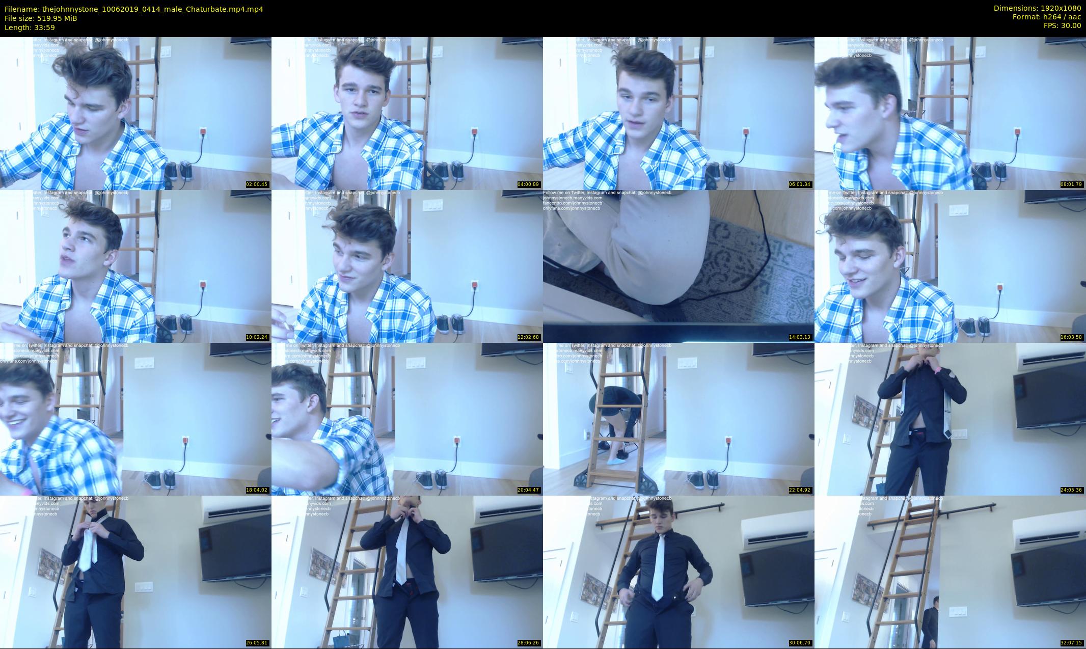 thejohnnystone — 34 minute Chaturbate male cam show recording, 1080p, Jun 10, 2019
