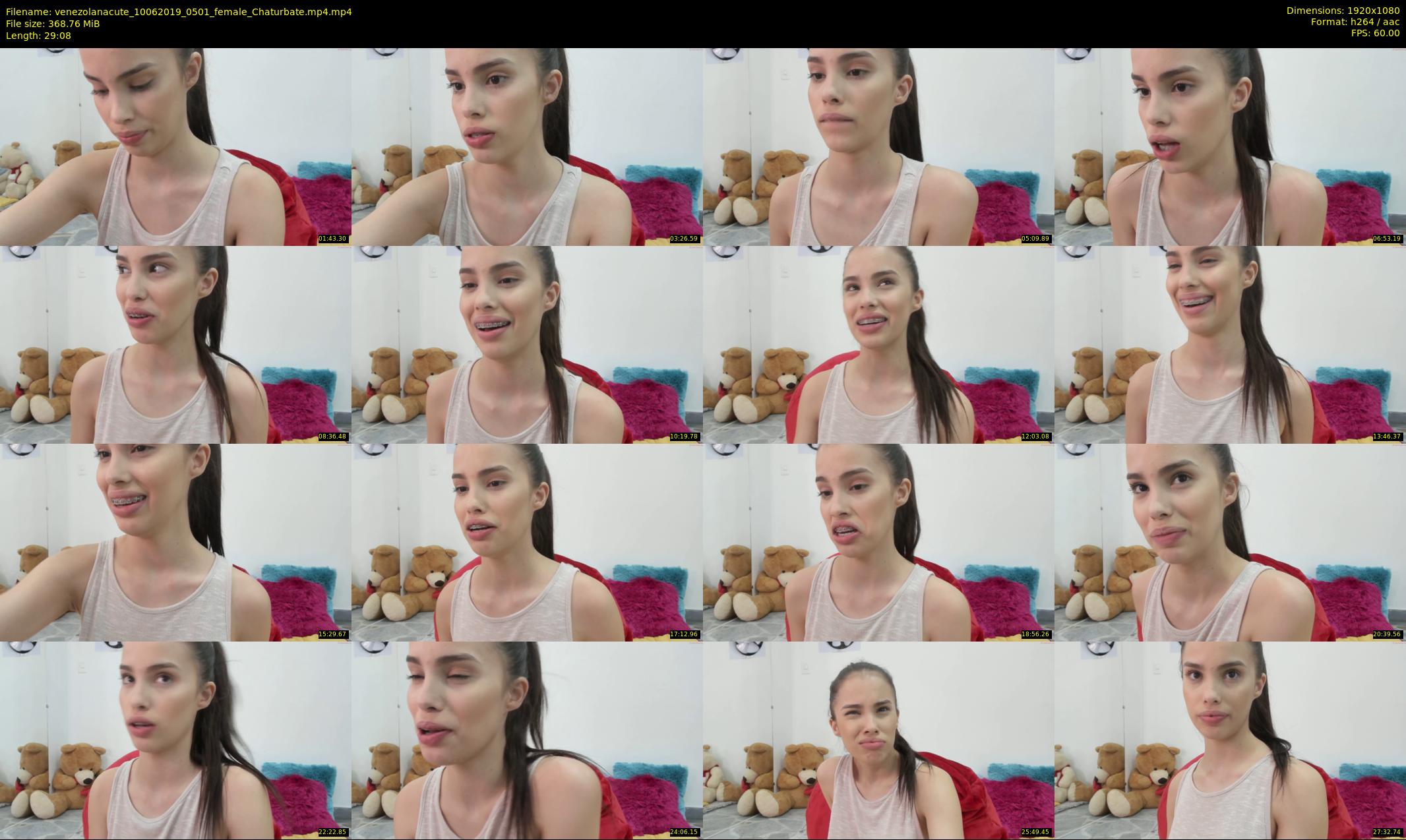 venezolanacute — 30 minute Chaturbate female cam show recording, 1080p, Jun 10, 2019