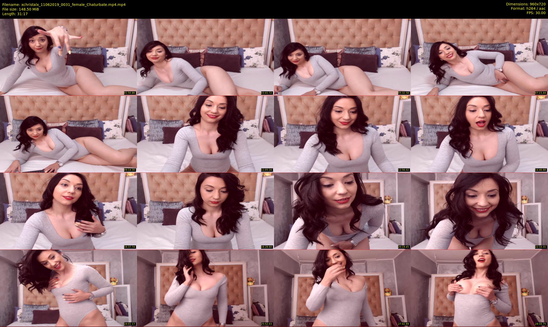 xchristalx — 32 minute Chaturbate female cam show recording, 720p, Jun 11, 2019