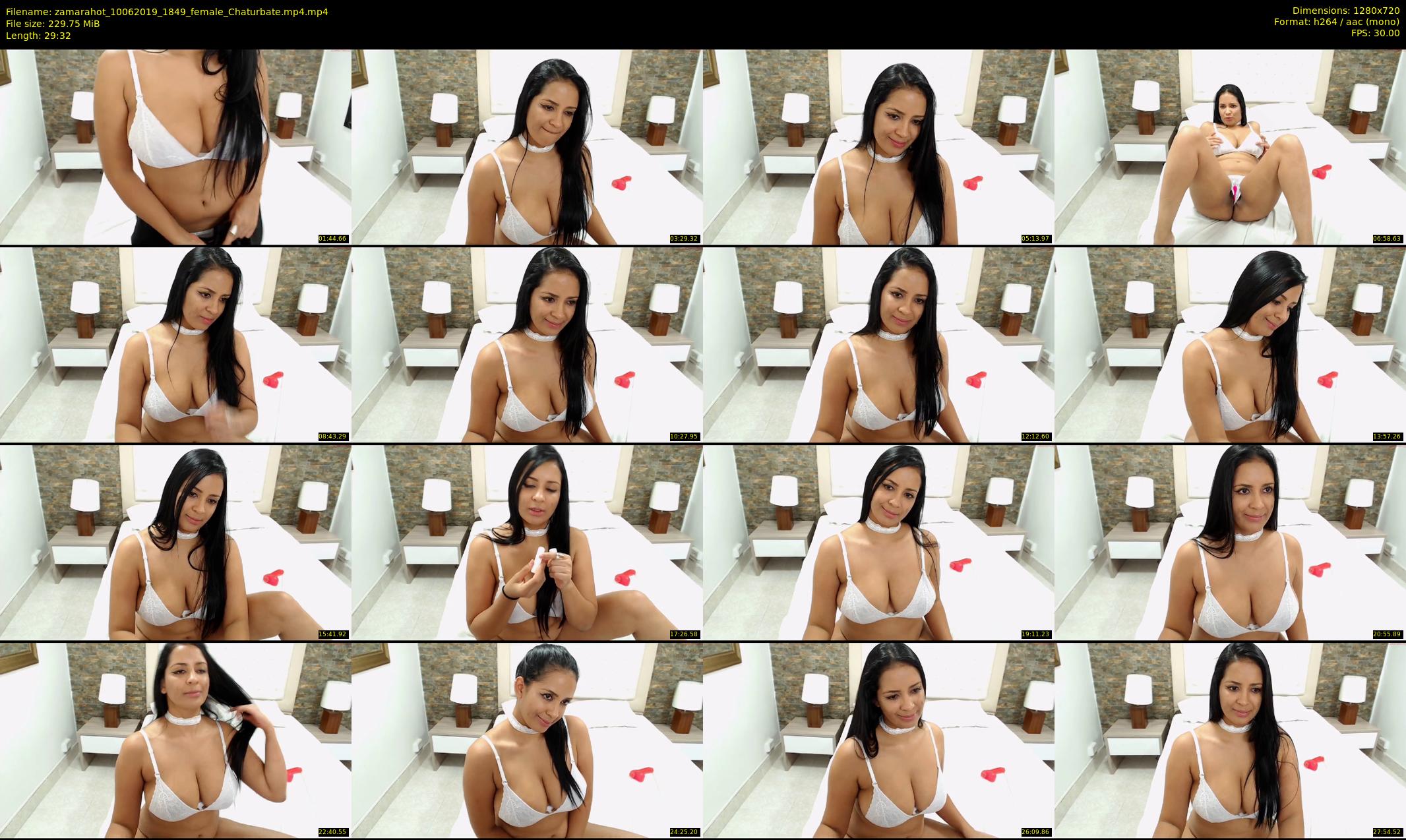 zamarahot — 30 minute Chaturbate female cam show recording, 720p, Jun 10, 2019