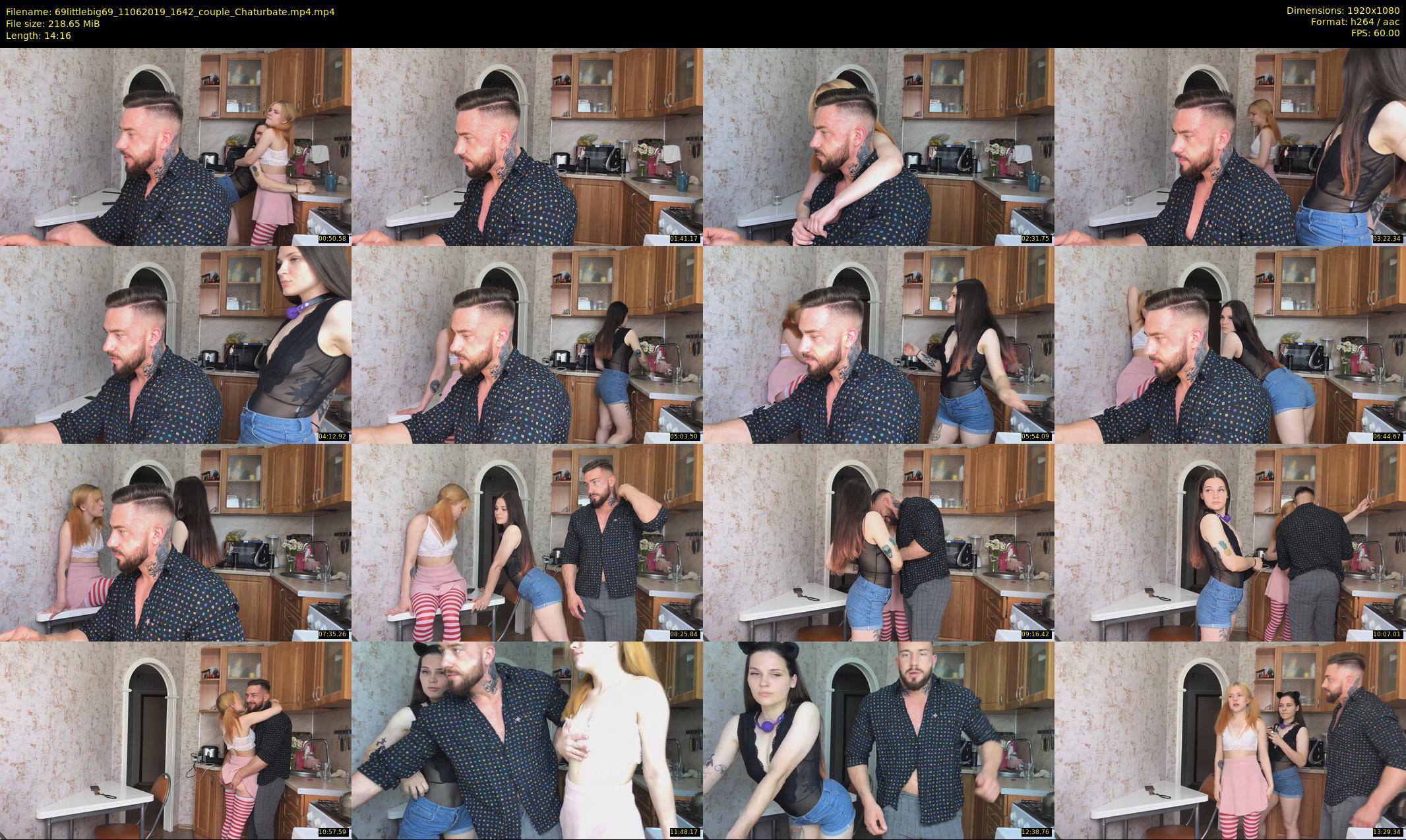 69littlebig69 — 15 minute Chaturbate couple cam show recording, 1080p, Jun 11, 2019