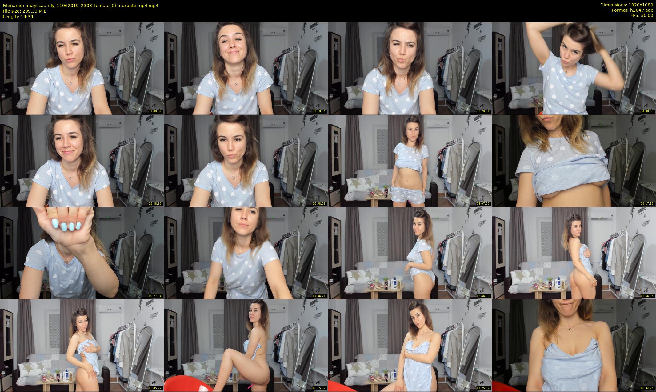 anayscaandy — 20 minute Chaturbate female cam show recording, 1080p, Jun 11, 2019