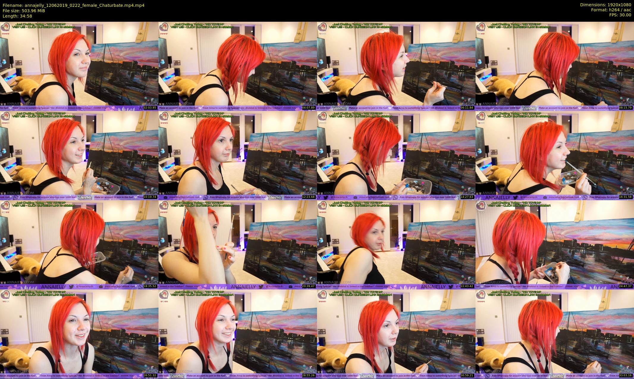 annajelly — 35 minute Chaturbate couple cam show recording, 1080p, Jun 12, 2019