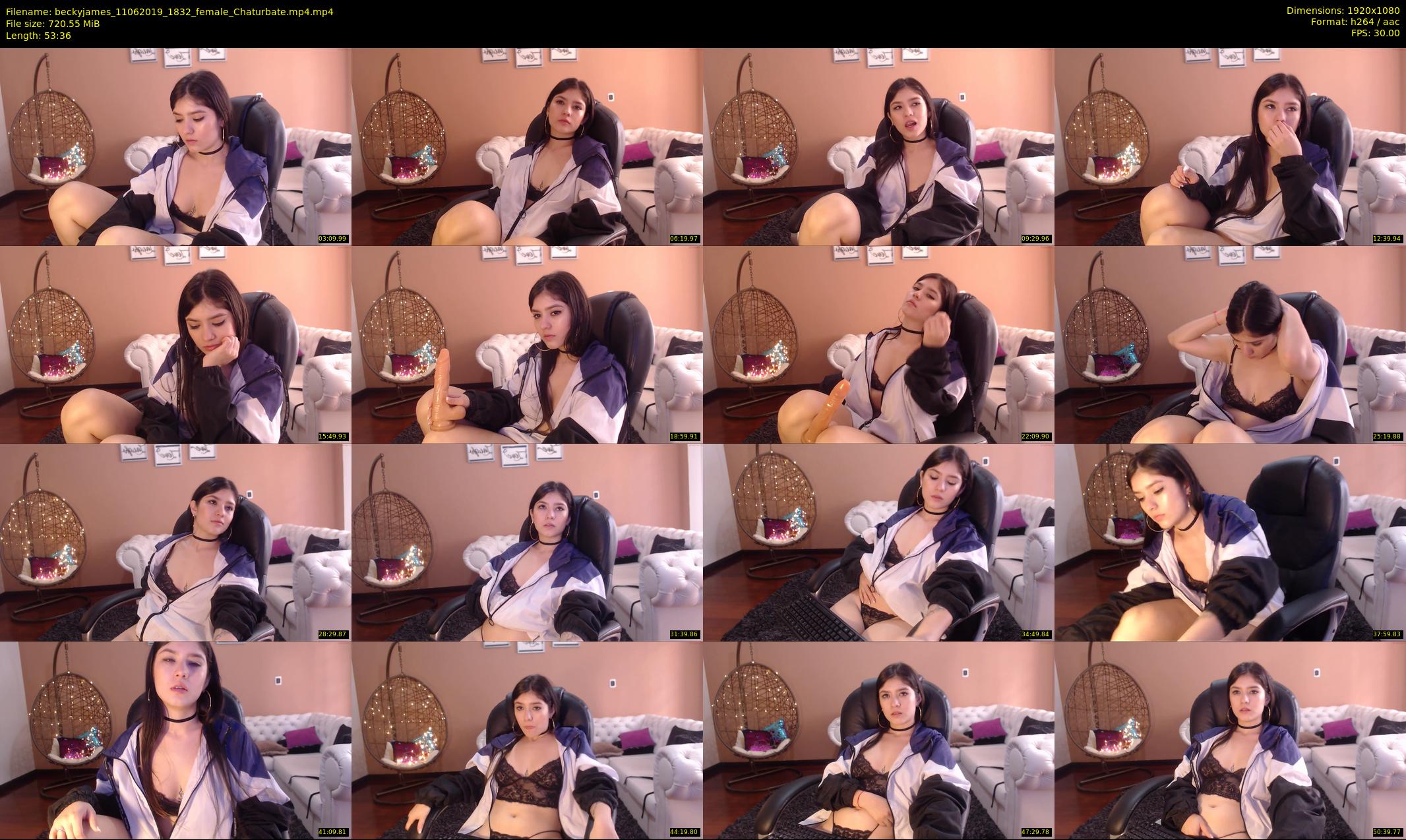 beckyjames — 54 minute Chaturbate female cam show recording, 1080p, Jun 11, 2019